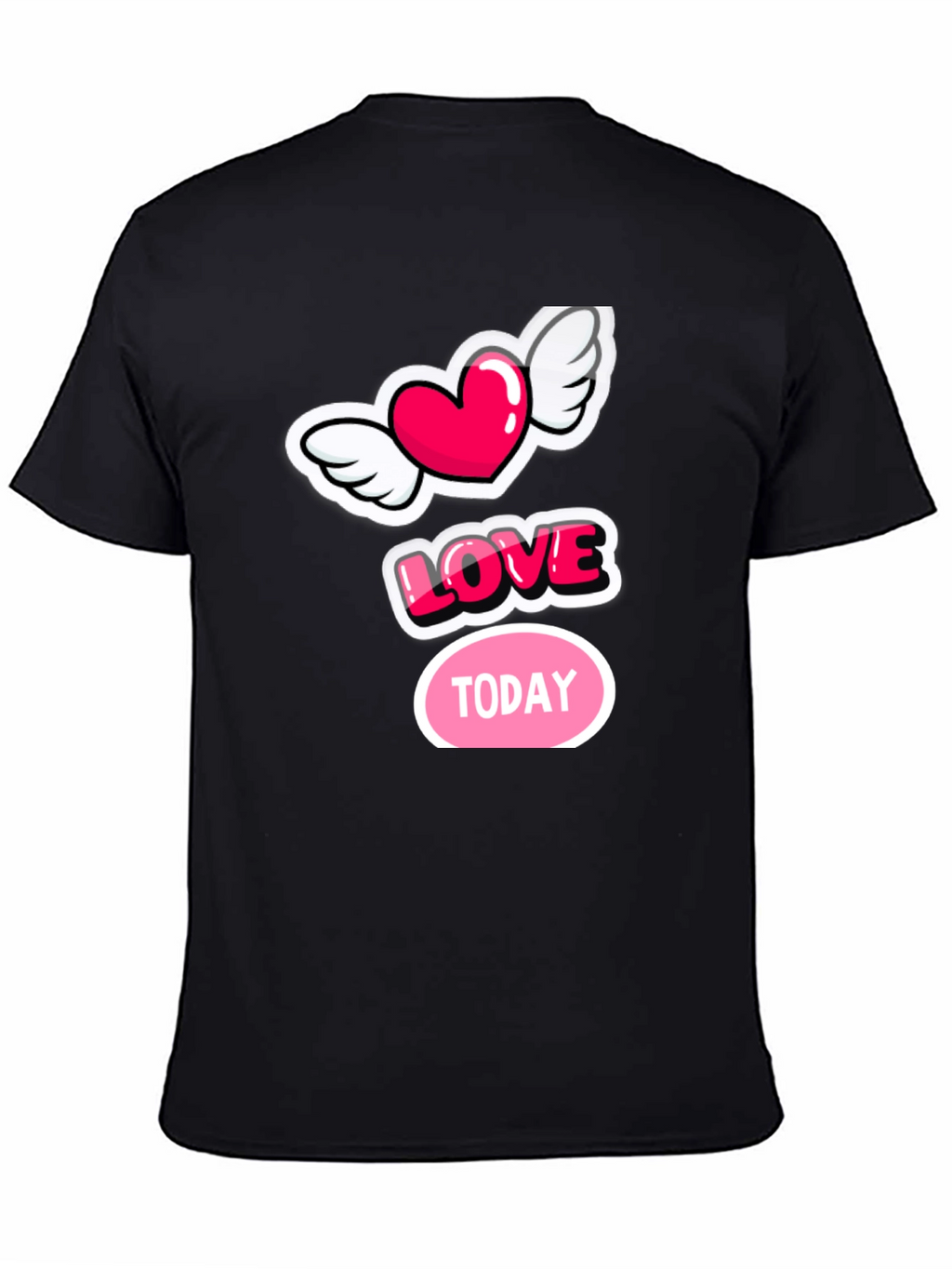 Love Today Graphic Tee - Stylish Black Cotton T-Shirt