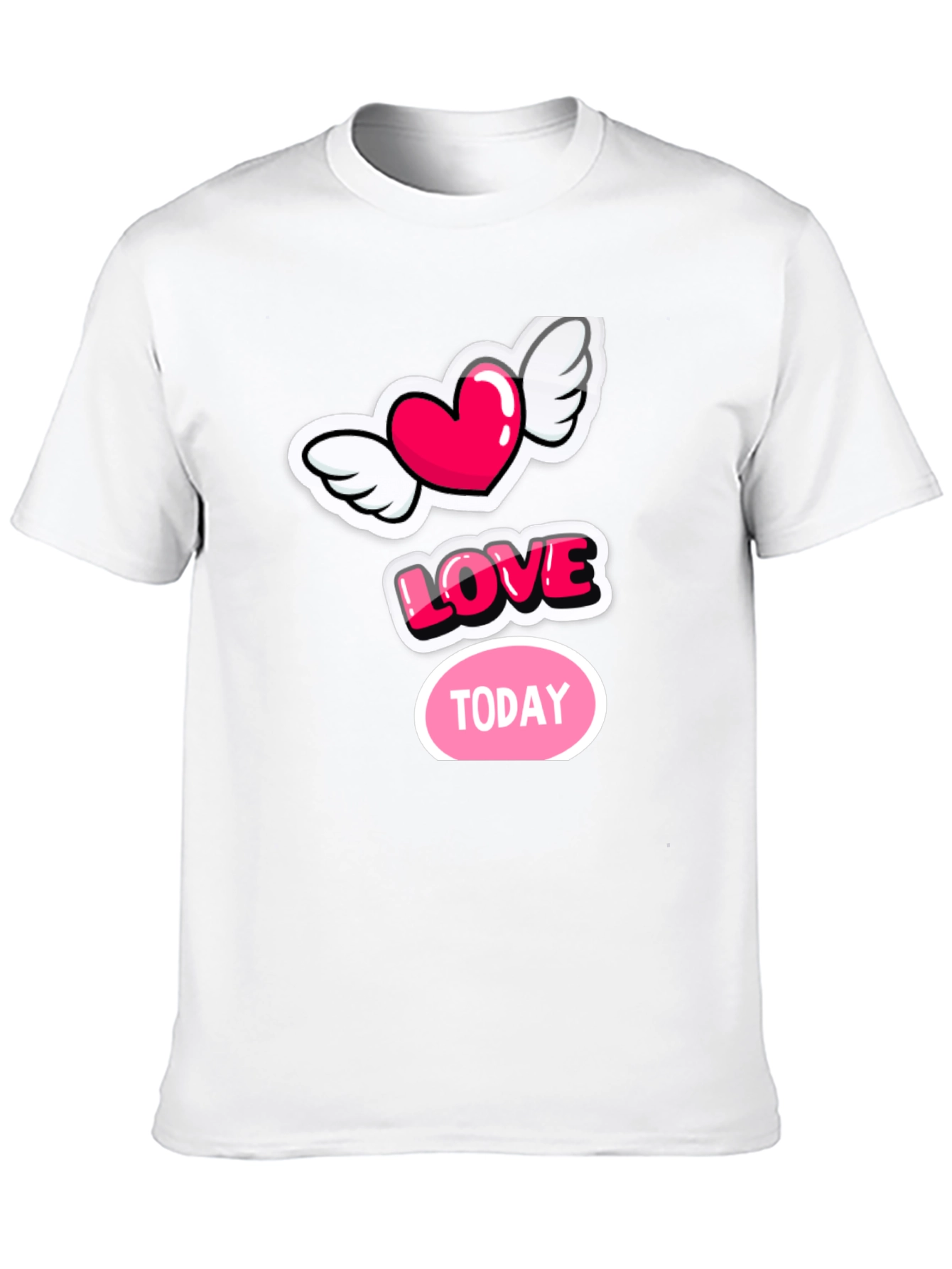 Love Today Graphic Tee - Stylish Black Cotton T-Shirt