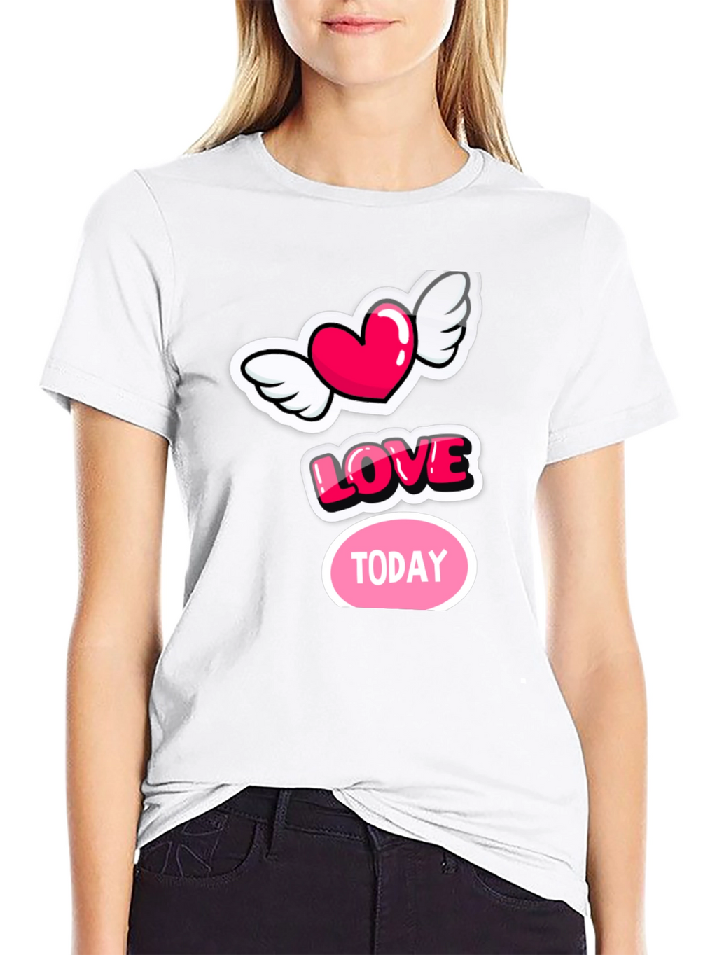 Love Today Graphic Tee - Stylish Black Cotton T-Shirt
