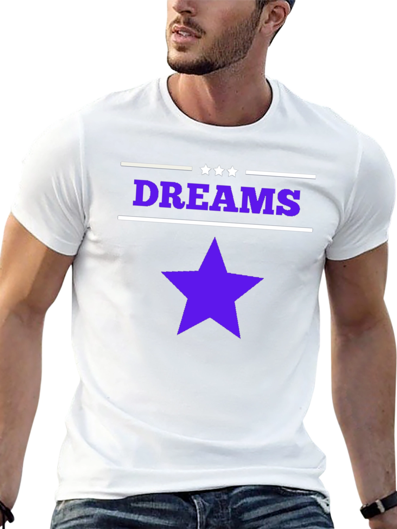 Dreams Star Graphic Black T-Shirt