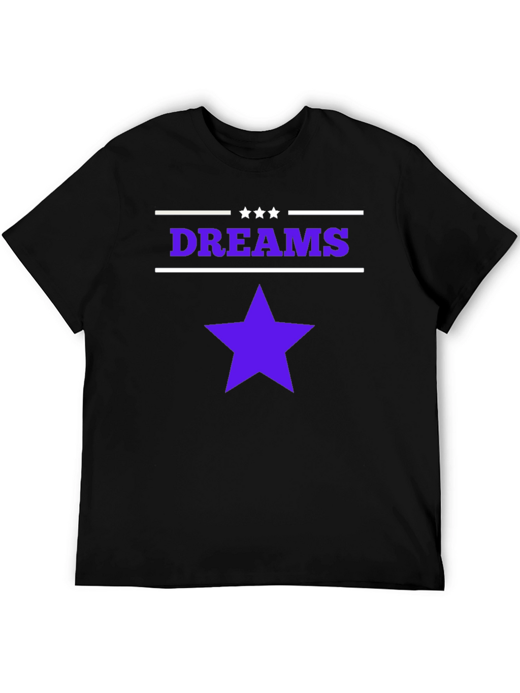 Dreams Star Graphic Black T-Shirt