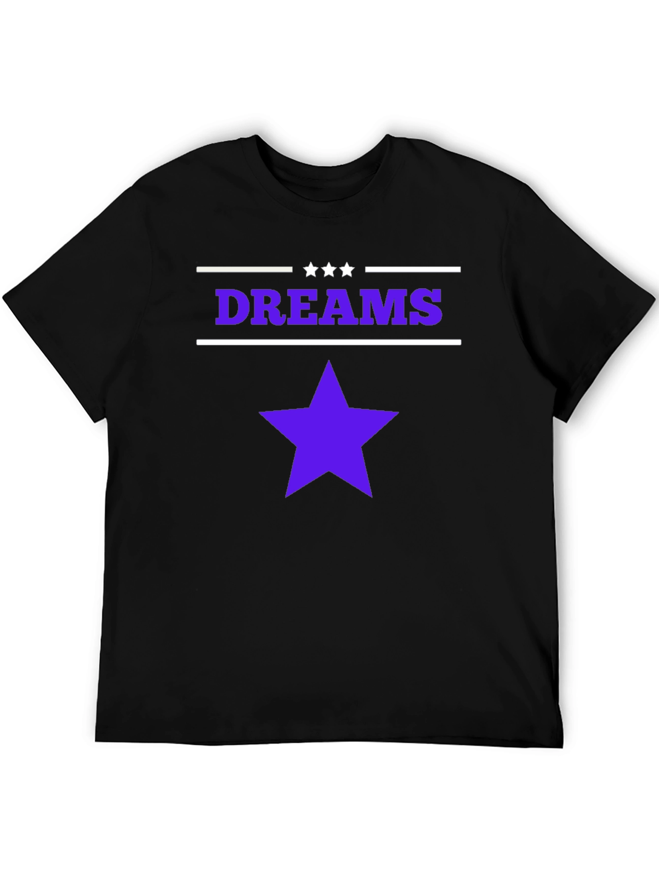 Dreams Star Graphic Black T-Shirt