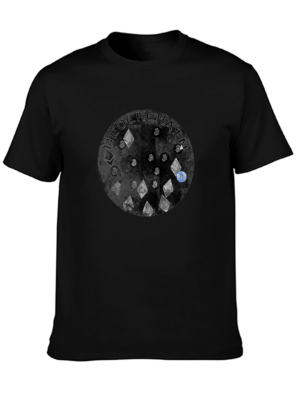 Blockchain Crypto Graphic T-Shirt