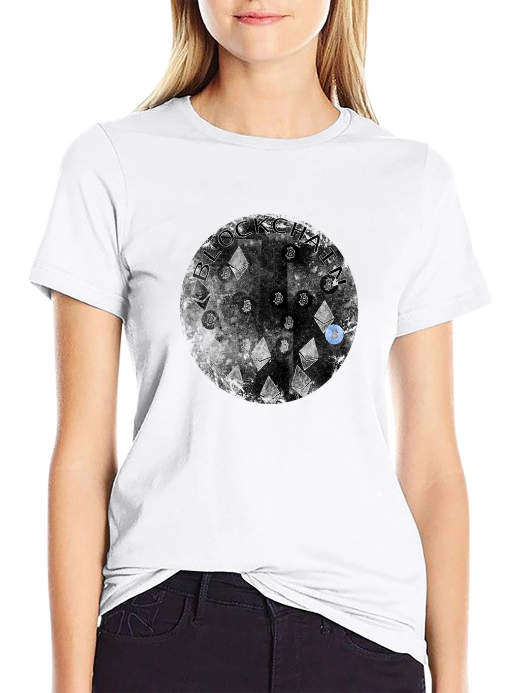 Blockchain Crypto Graphic T-Shirt