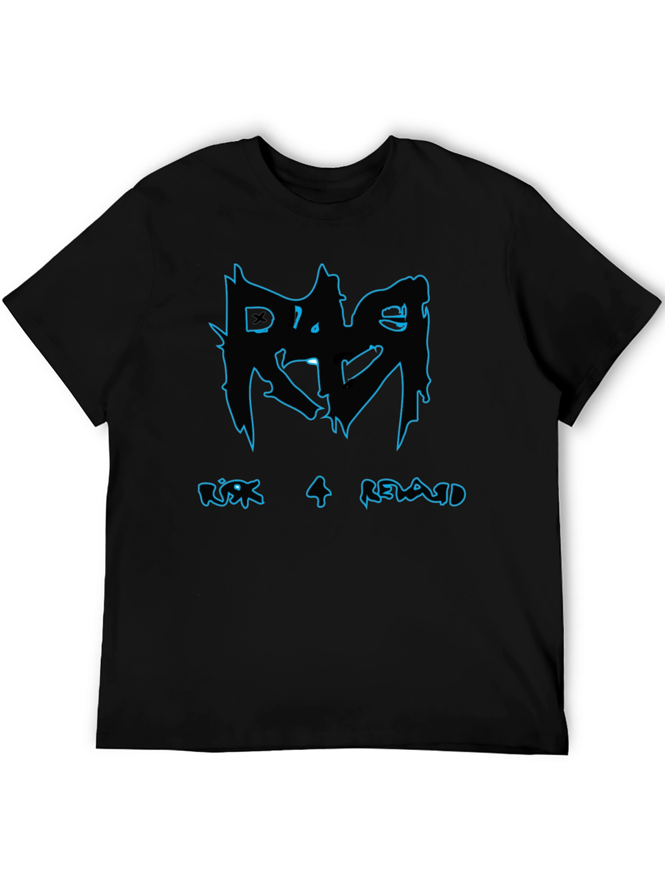 Risk 4 Reward Graphic Print Black T-Shirt
