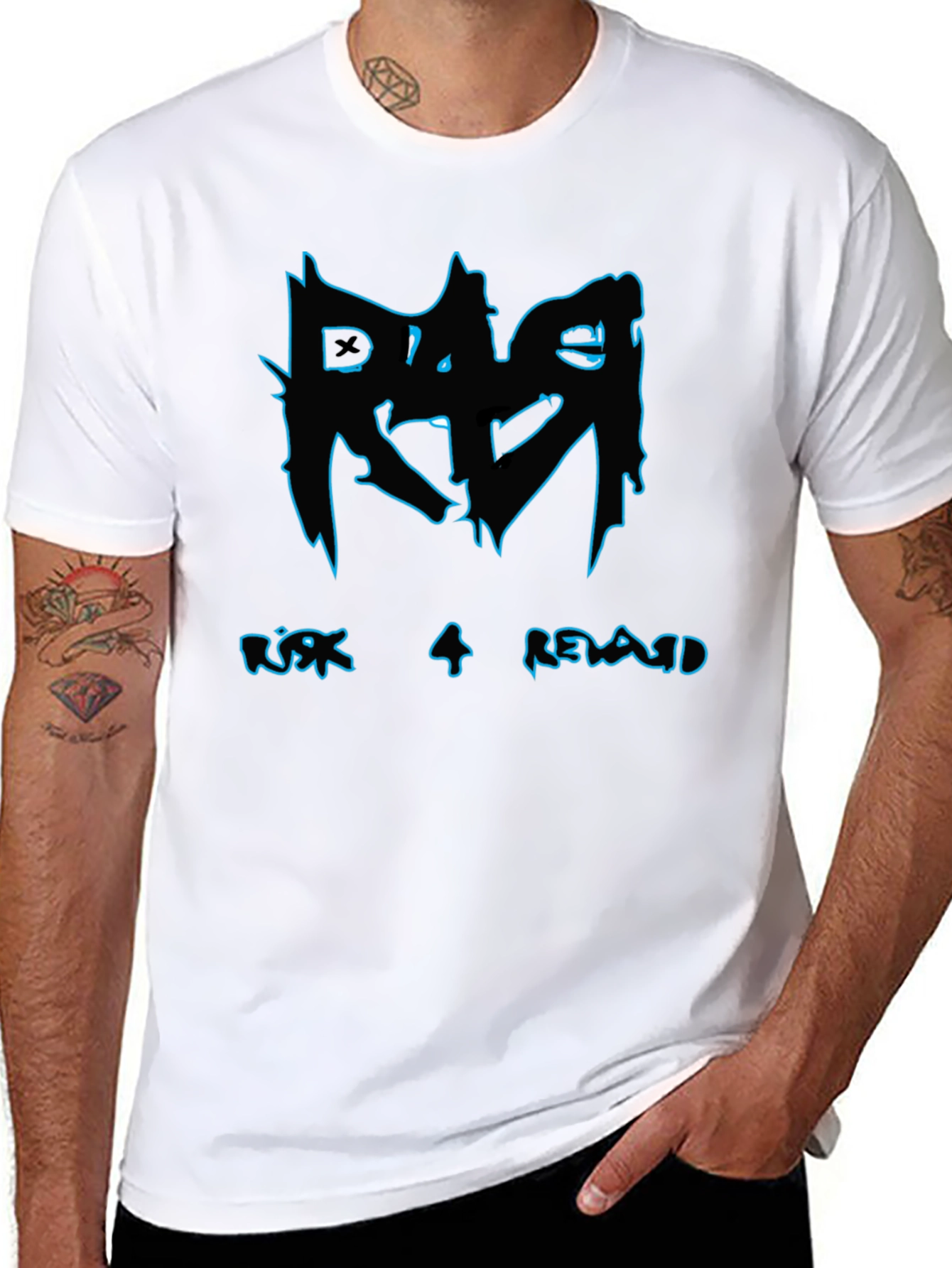 Risk 4 Reward Graphic Print Black T-Shirt