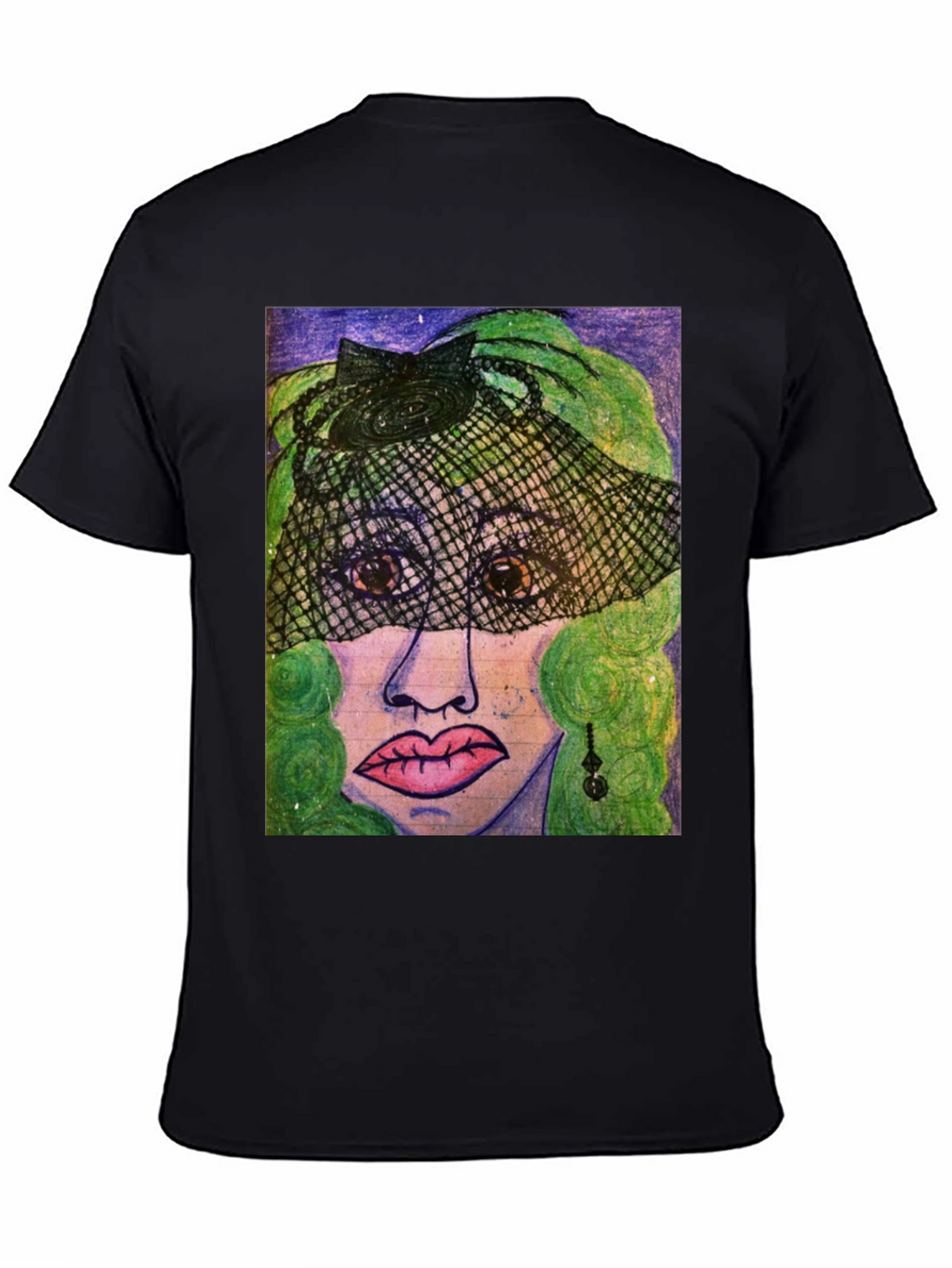 Artistic Woman Portrait Graphic Tee