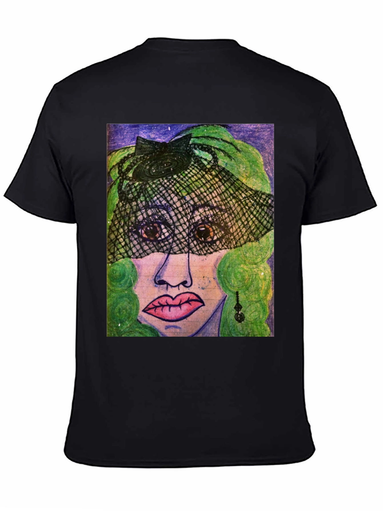 Artistic Woman Portrait Graphic Tee