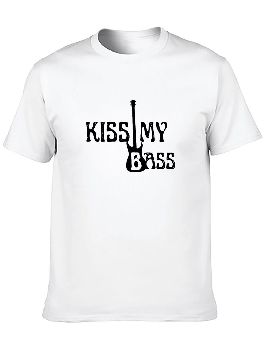 Kiss My Bass Graphic T-Shirt - Black