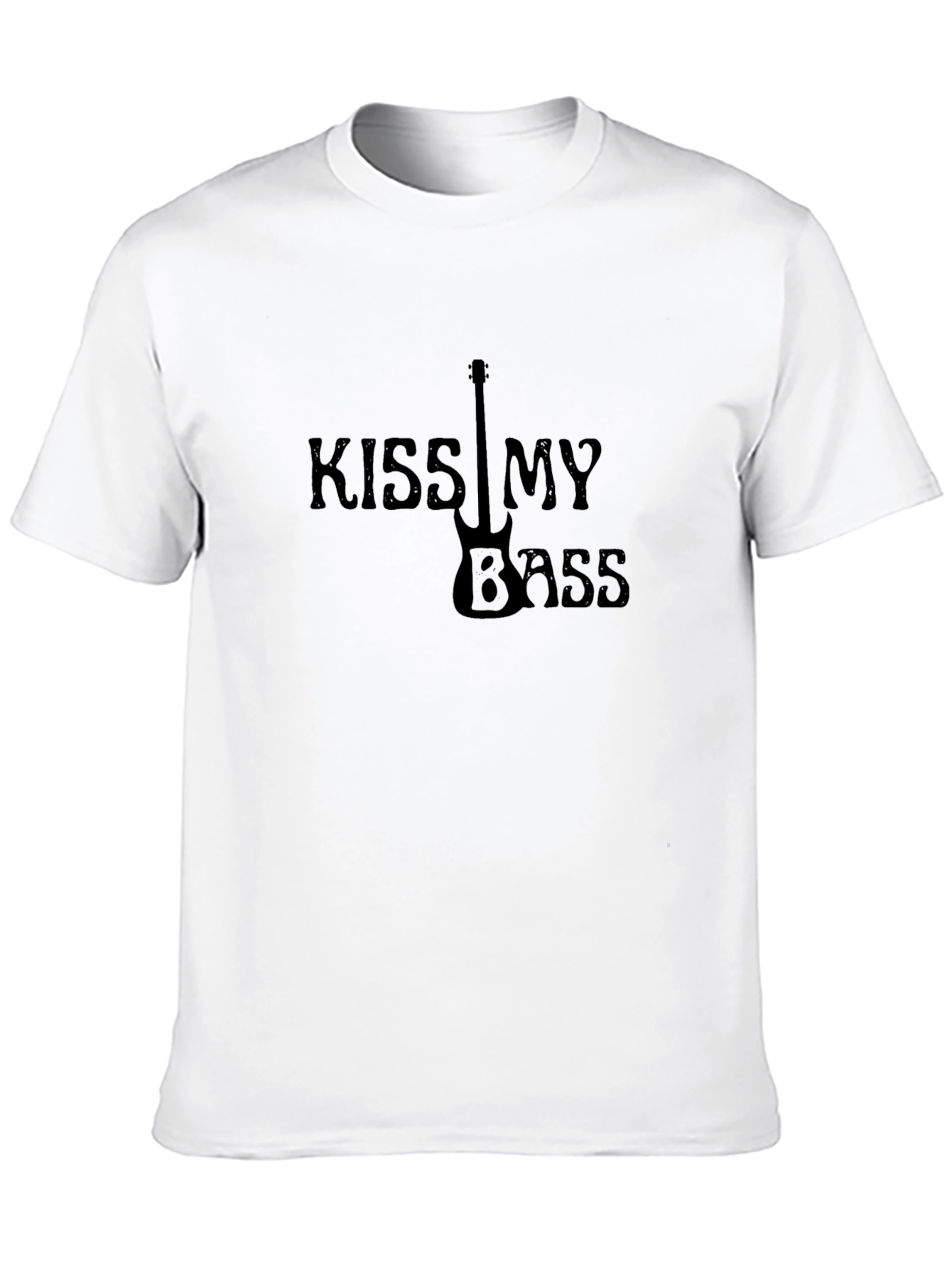 Kiss My Bass Graphic T-Shirt - Black