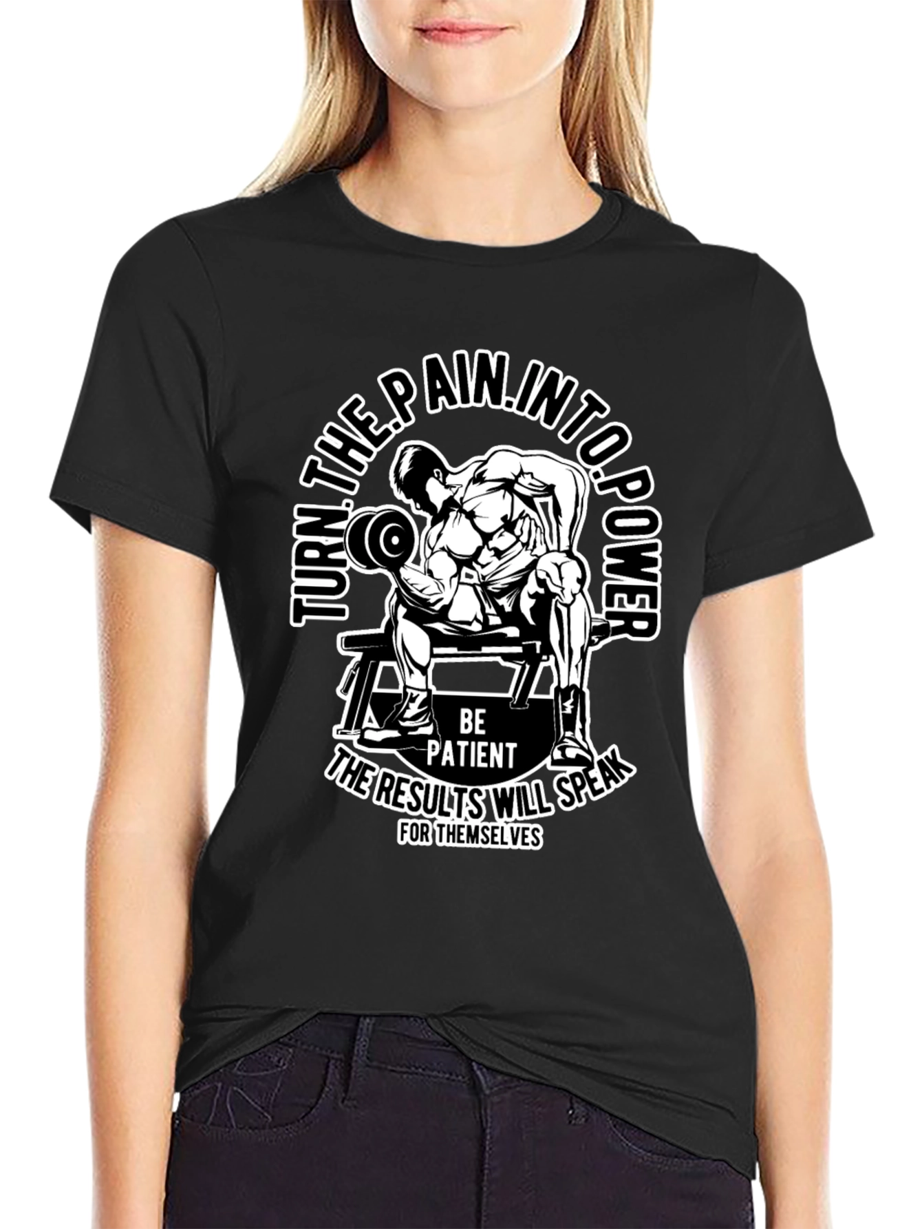 Motivational Gym T-Shirt: Turn Pain Into Power