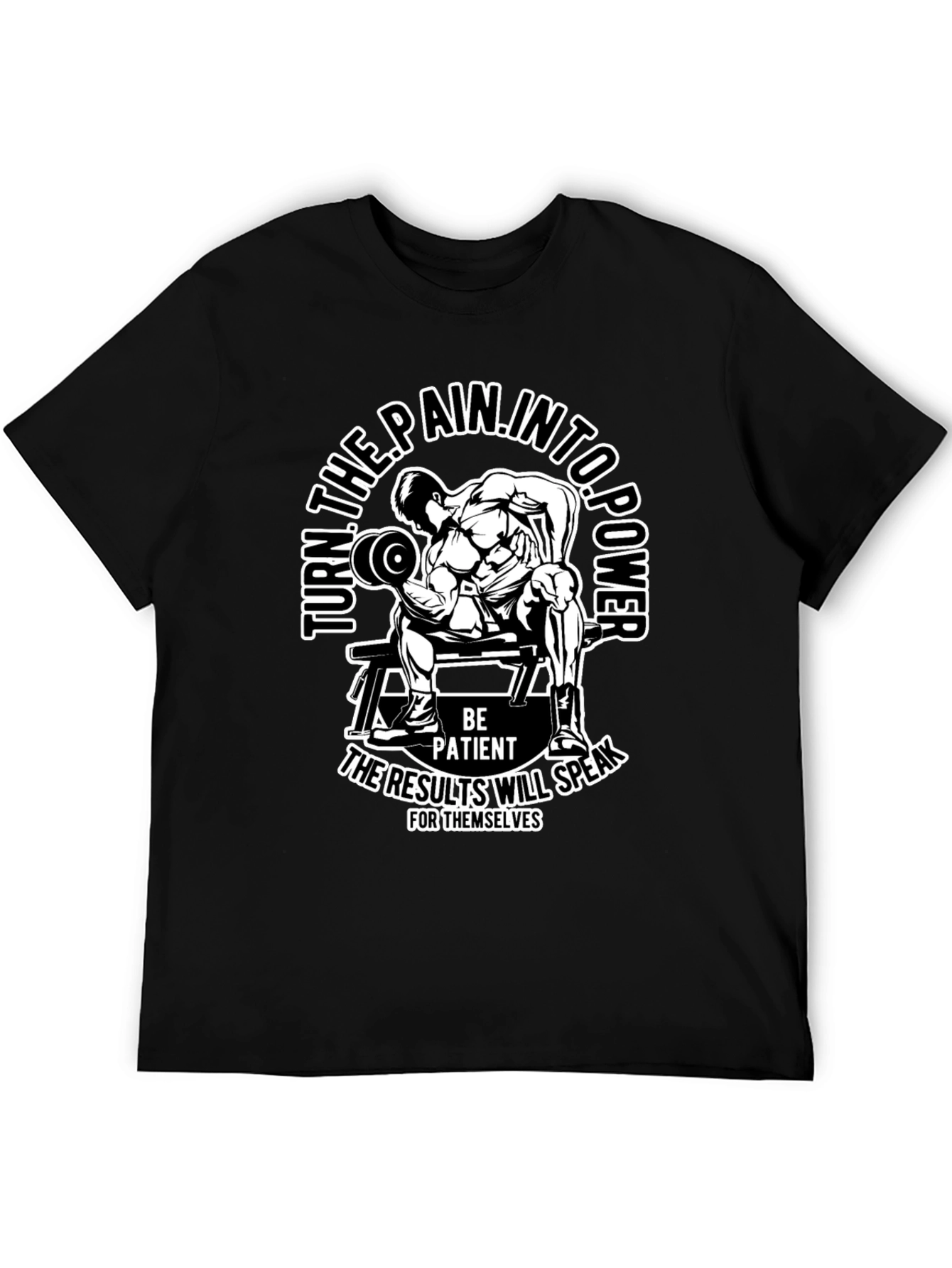Motivational Gym T-Shirt: Turn Pain Into Power