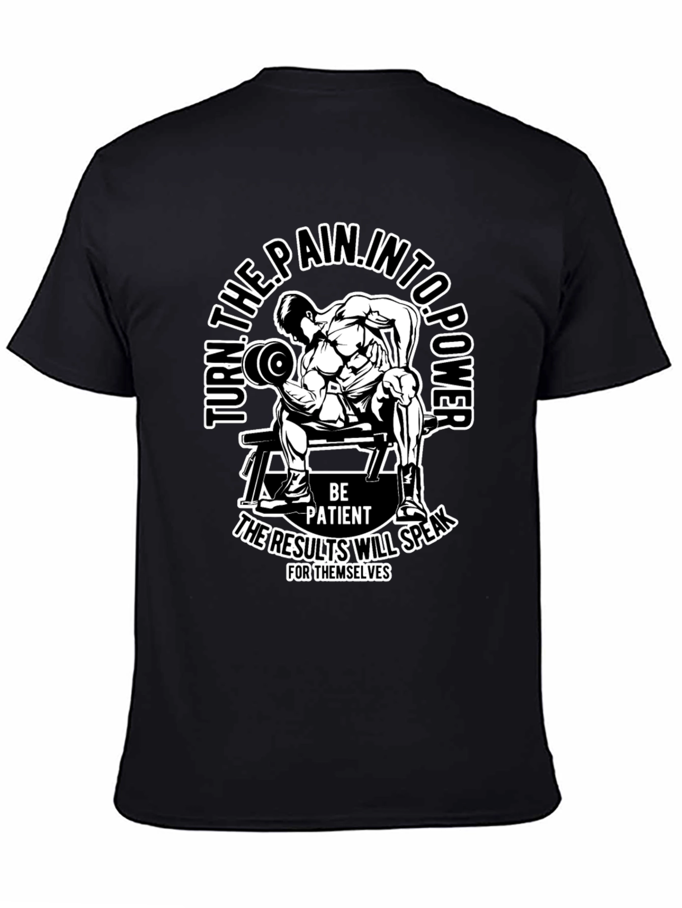 Motivational Gym T-Shirt: Turn Pain Into Power