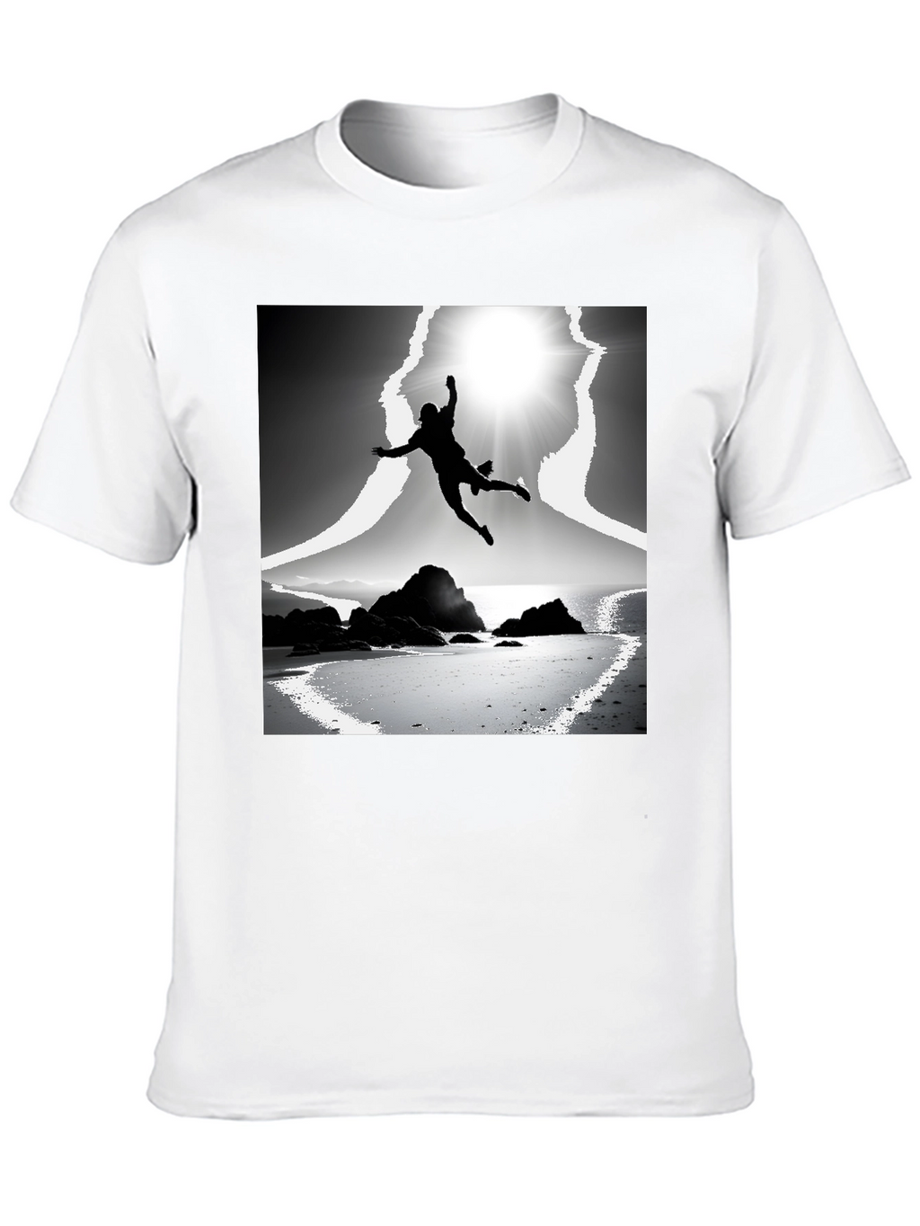 Stylish Black T-Shirt with Graphic Print