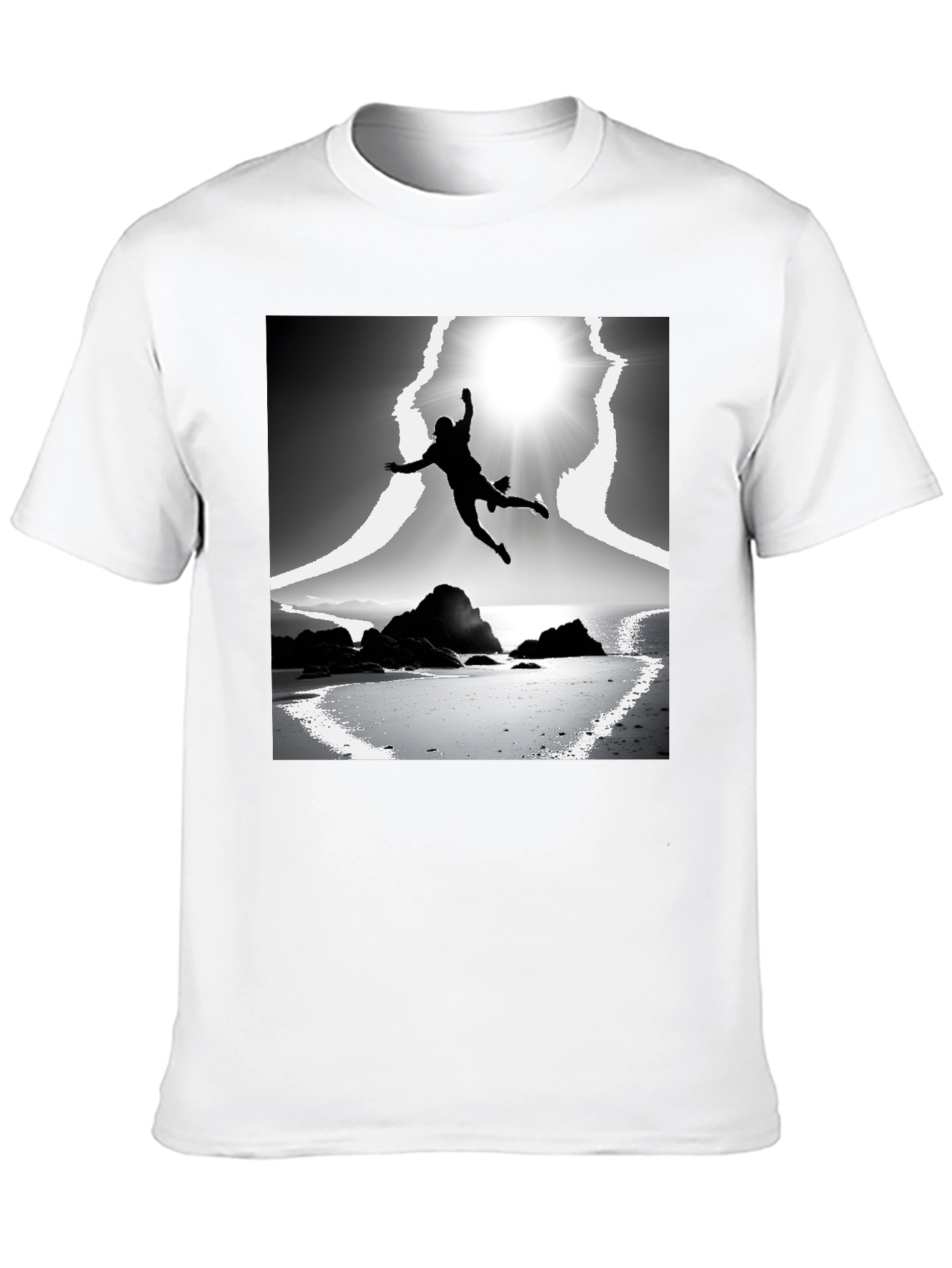 Stylish Black T-Shirt with Graphic Print