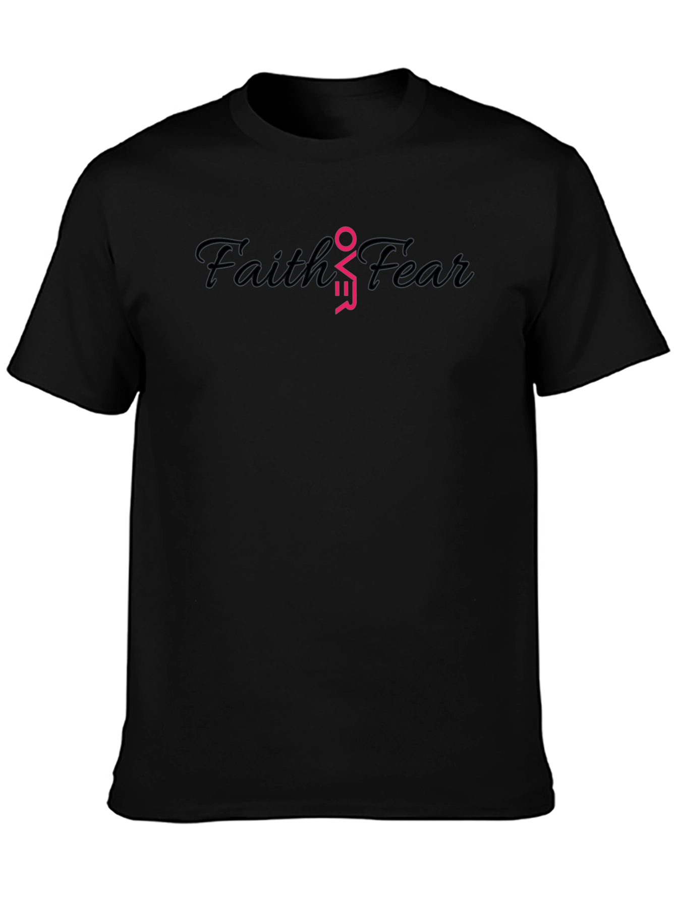 Faith Over Fear Black T-Shirt