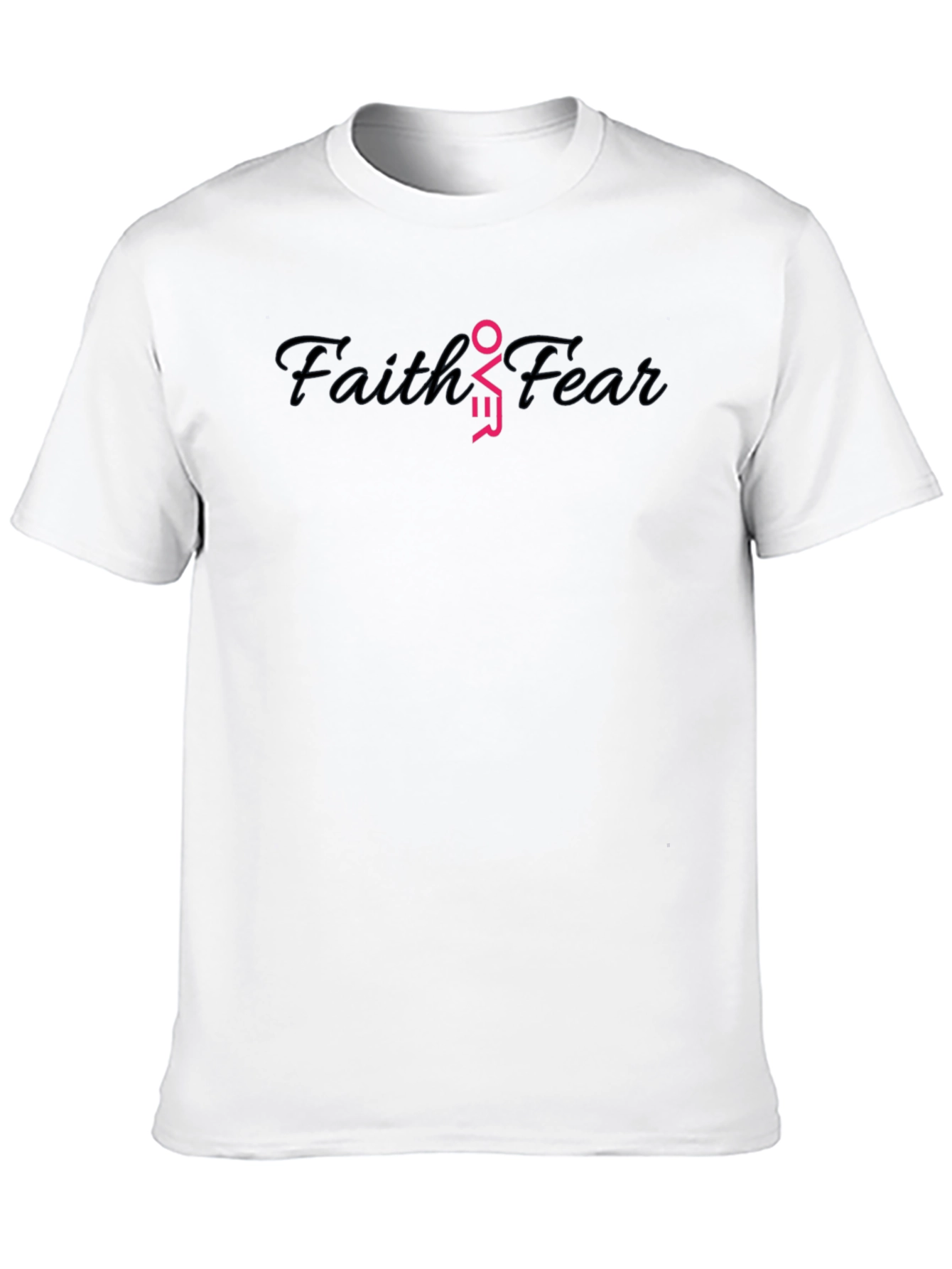 Faith Over Fear Black T-Shirt