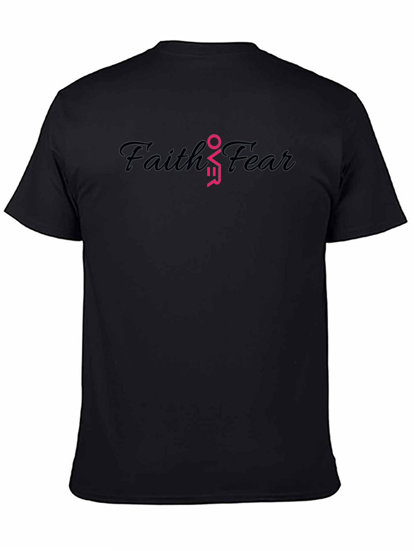 Faith Over Fear Black T-Shirt
