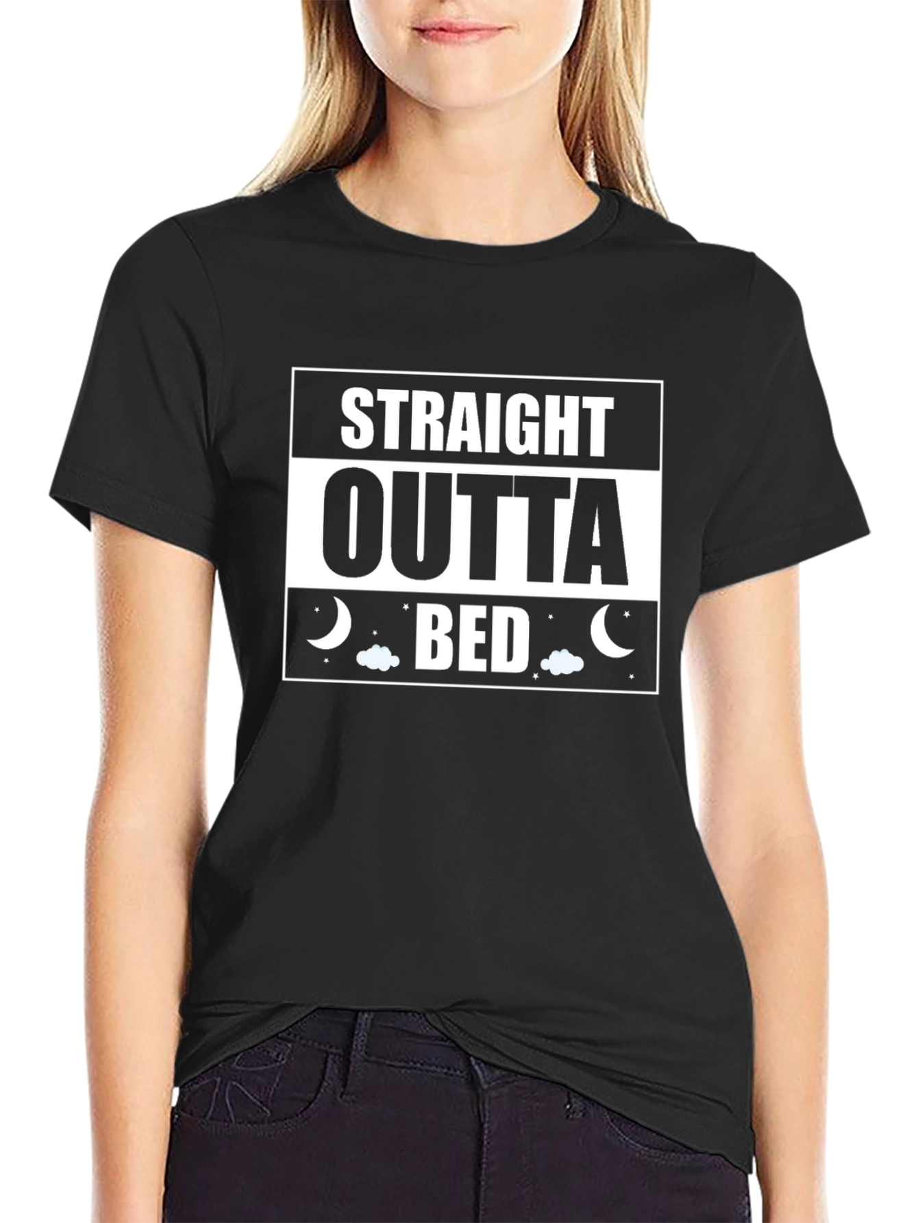 Straight Outta Bed Funny T-Shirt