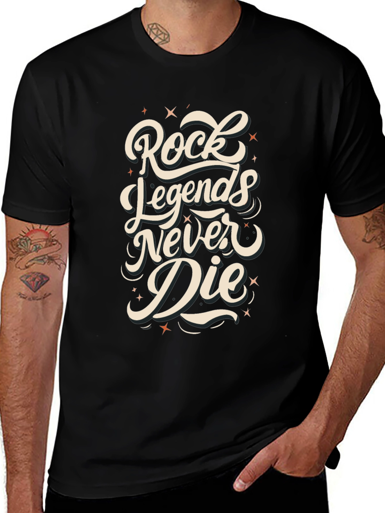 Rock Legends Never Die Graphic T-Shirt