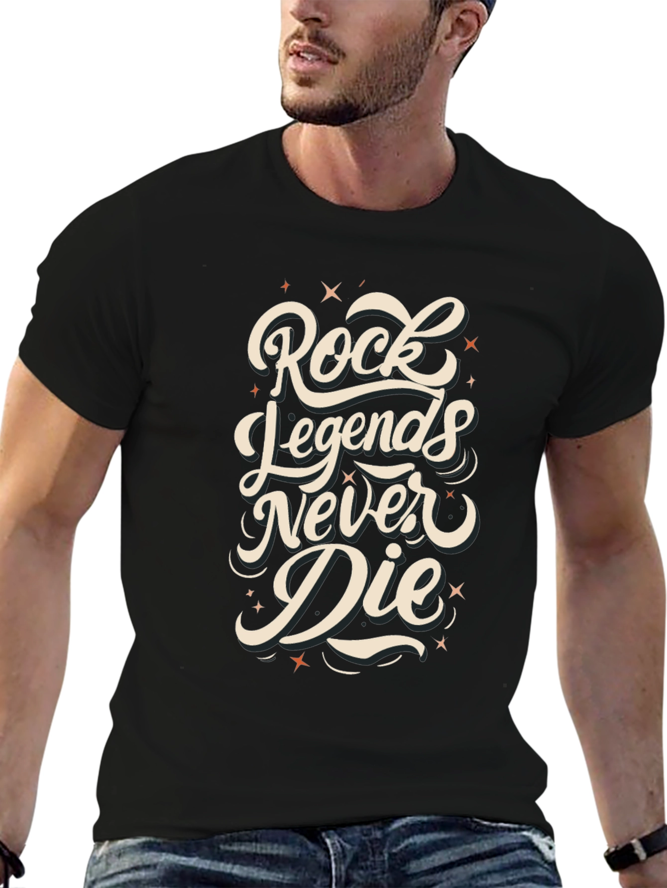 Rock Legends Never Die Graphic T-Shirt