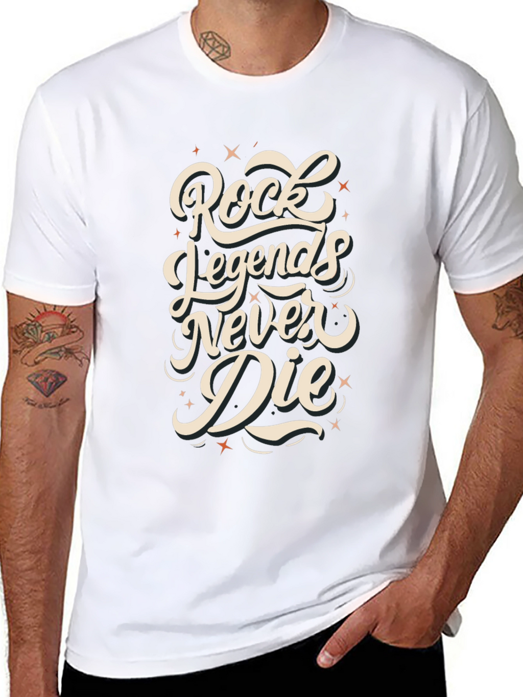 Rock Legends Never Die Graphic T-Shirt