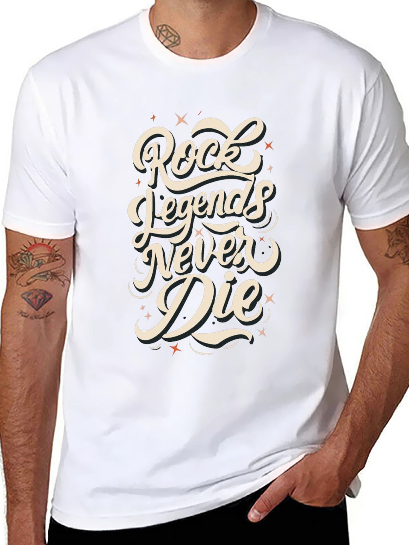 Rock Legends Never Die Graphic T-Shirt