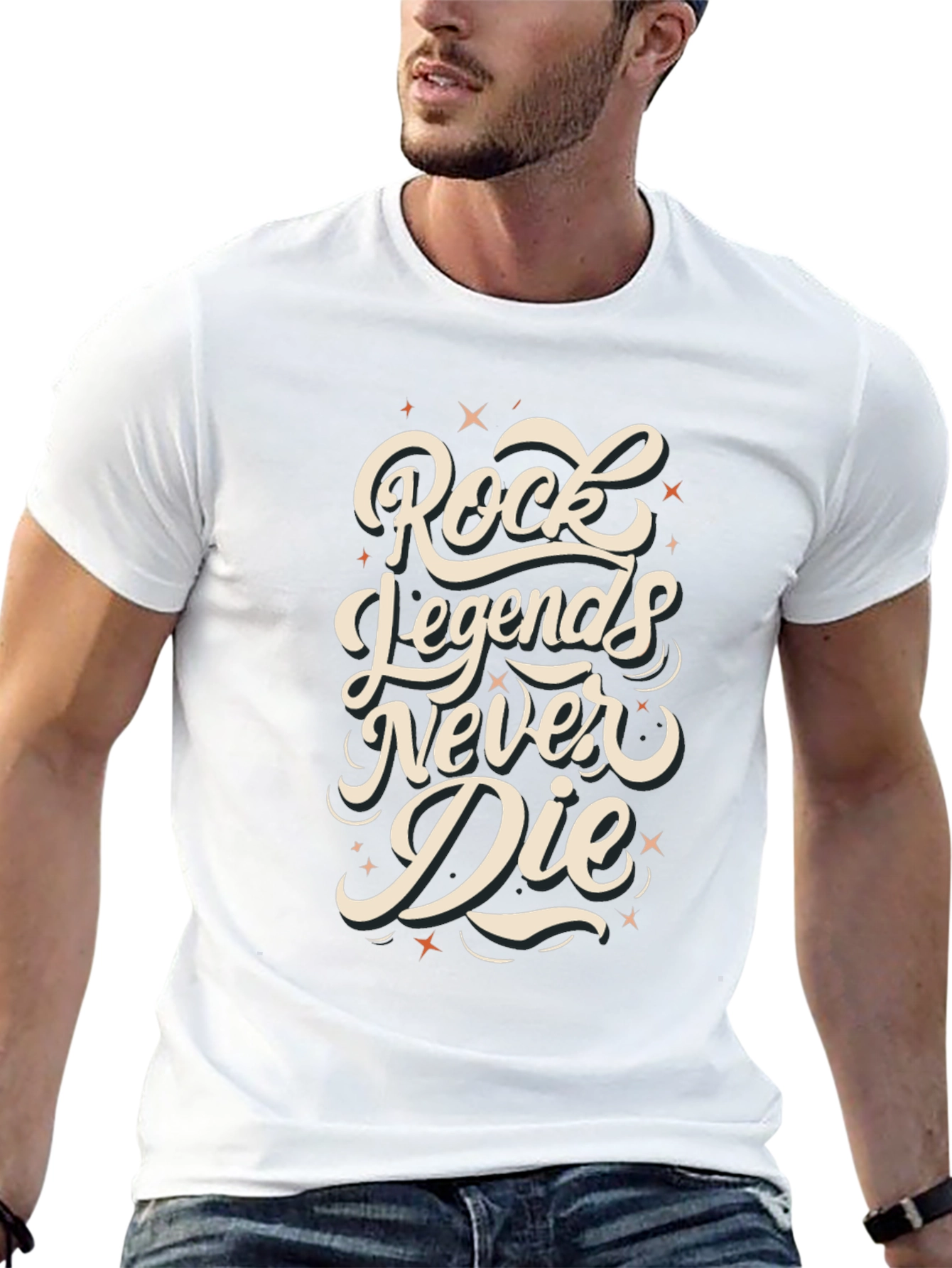 Rock Legends Never Die Graphic T-Shirt