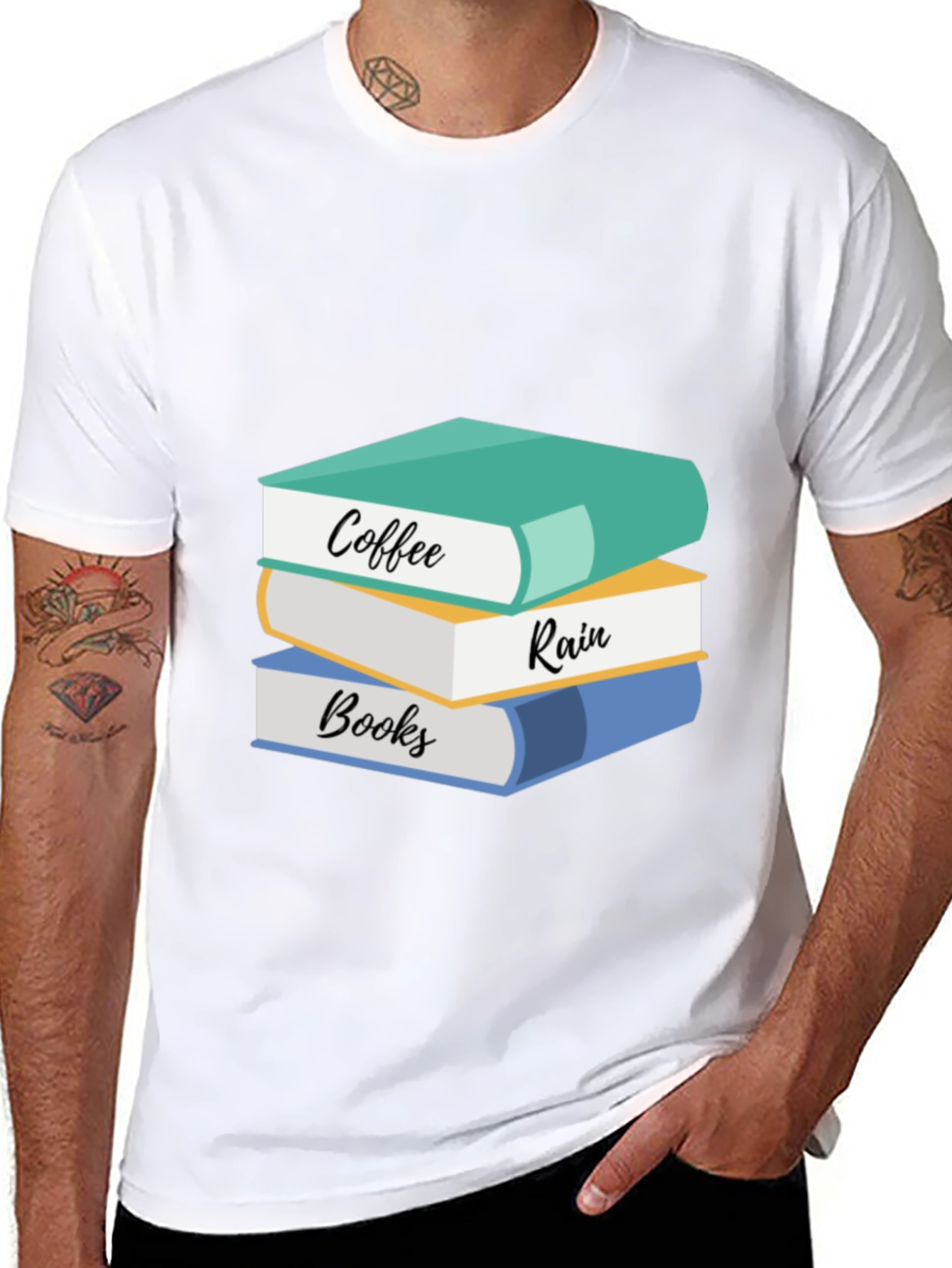 Coffee Rain Books T-Shirt: Cozy Readers Tee