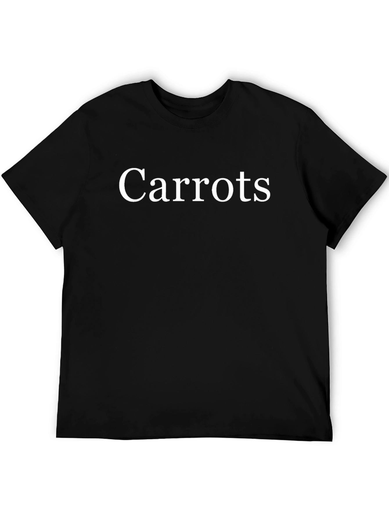 Carrots Graphic T-Shirt - Black Cotton Novelty Tee