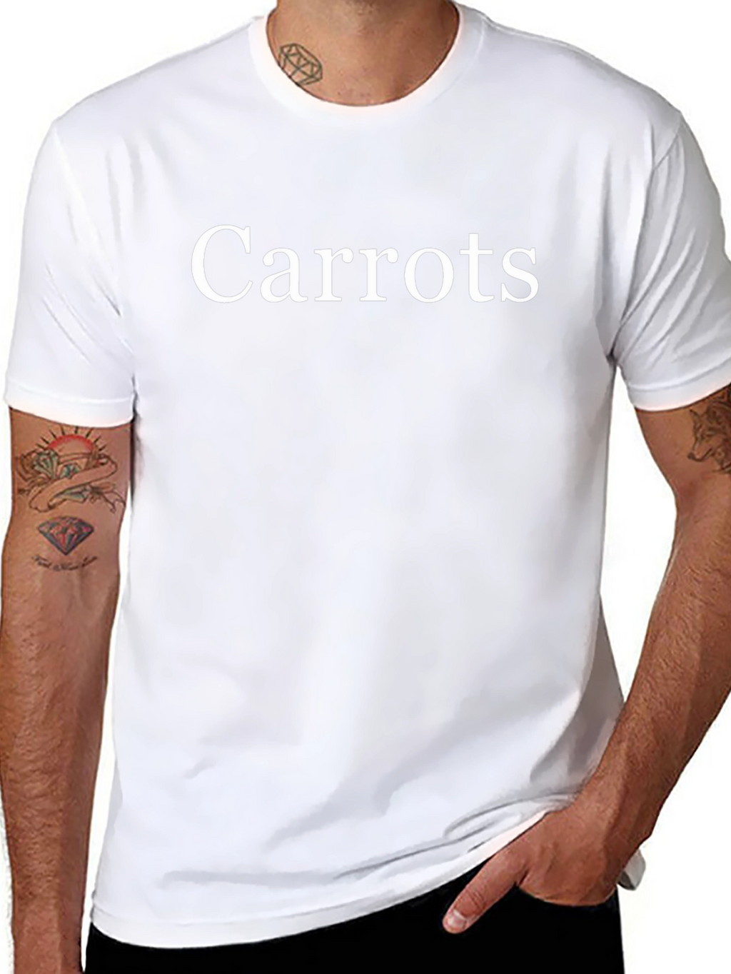 Carrots Graphic T-Shirt - Black Cotton Novelty Tee