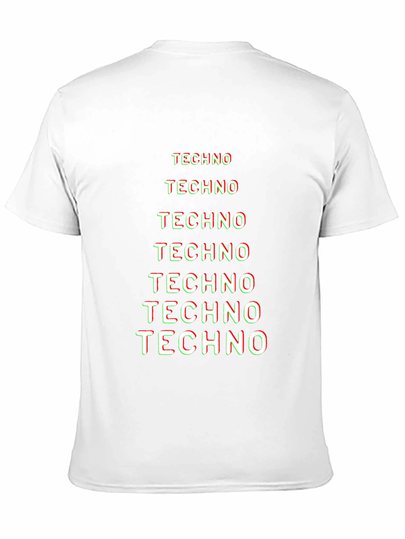 Techno Graphic Tee - Black Cotton T-Shirt