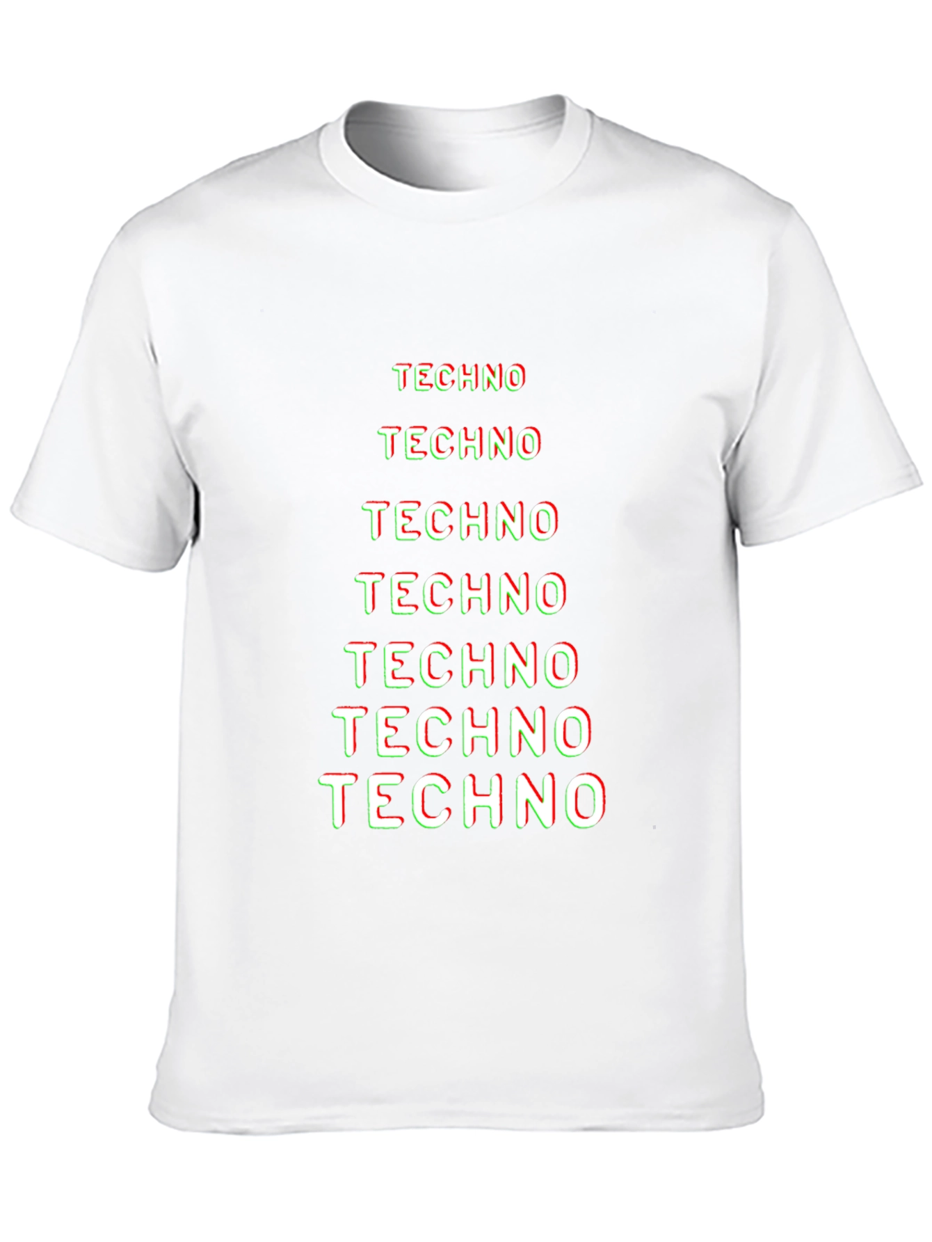 Techno Graphic Tee - Black Cotton T-Shirt