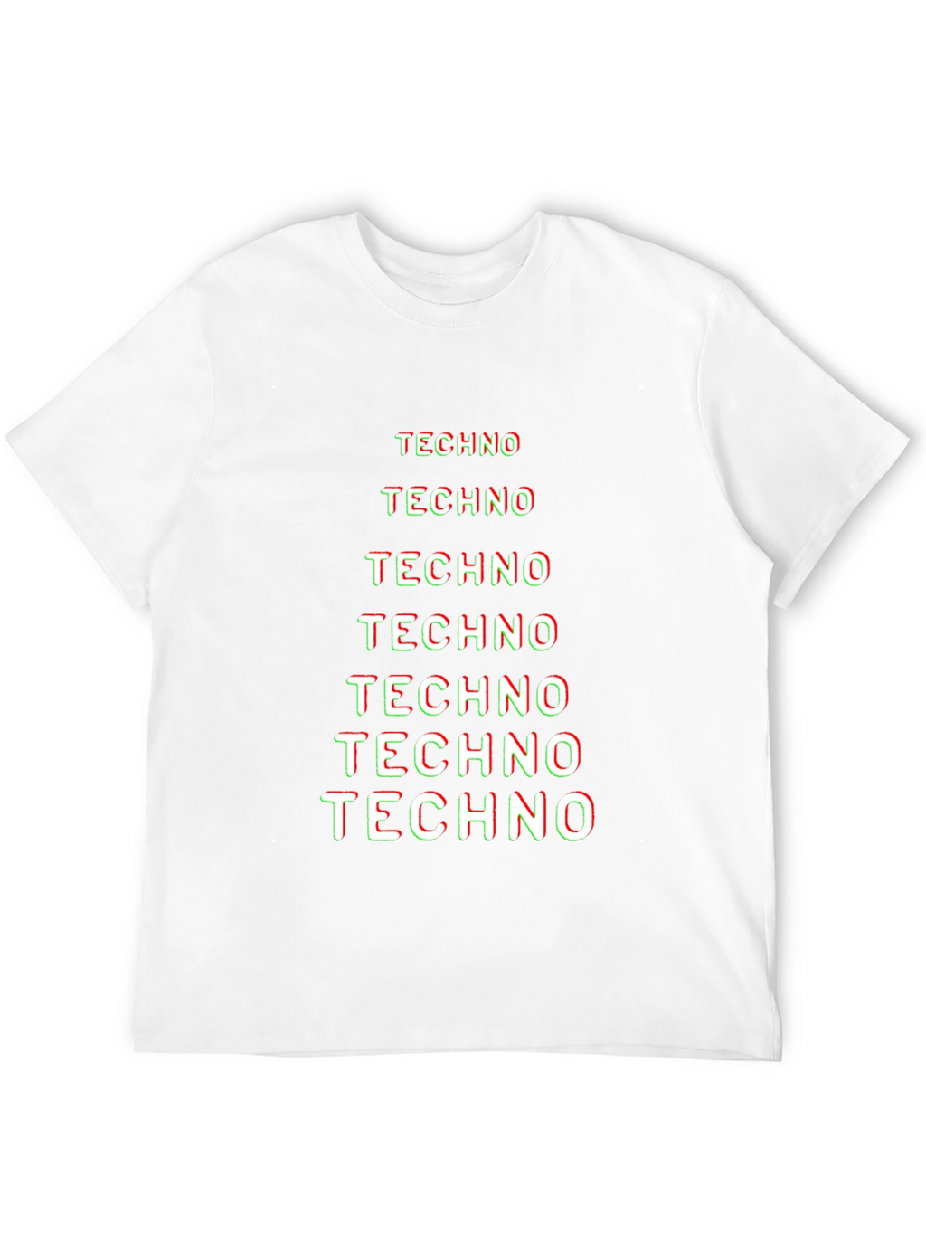 Techno Graphic Tee - Black Cotton T-Shirt