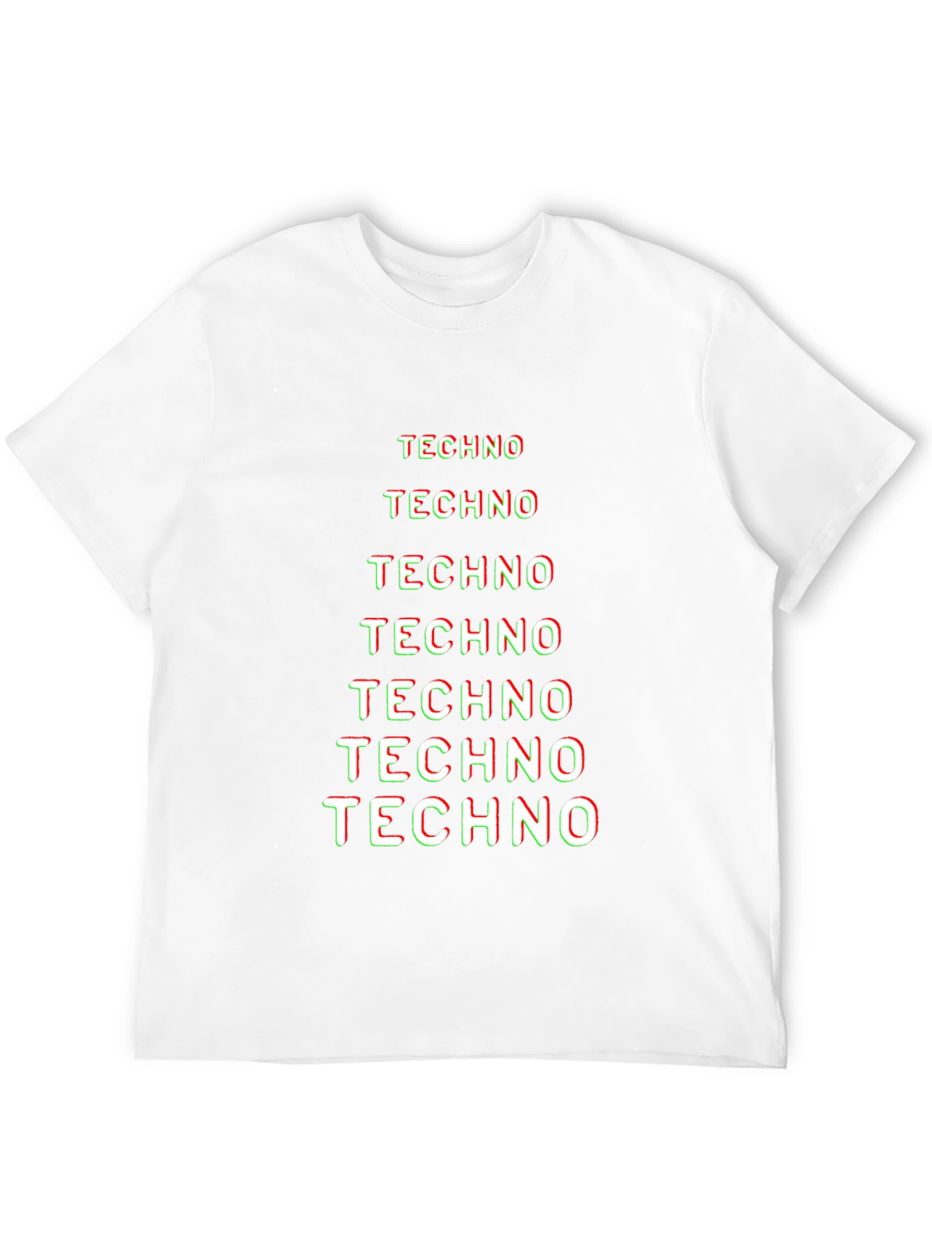 Techno Graphic Tee - Black Cotton T-Shirt