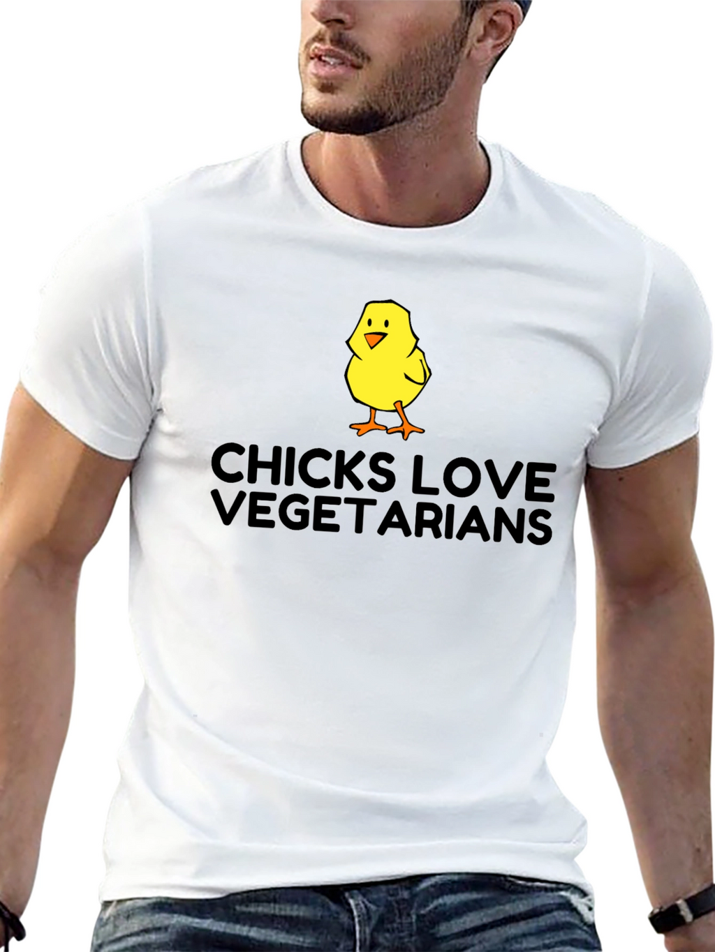 Chicks Love Vegetarians Graphic Tee