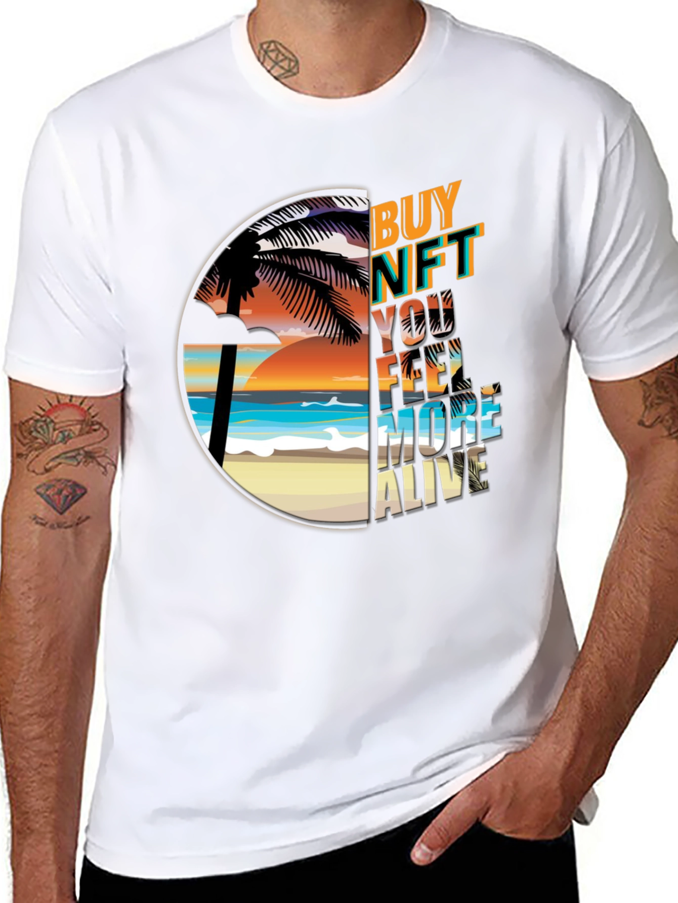 Buy NFT Feel More Alive Graphic Tee
