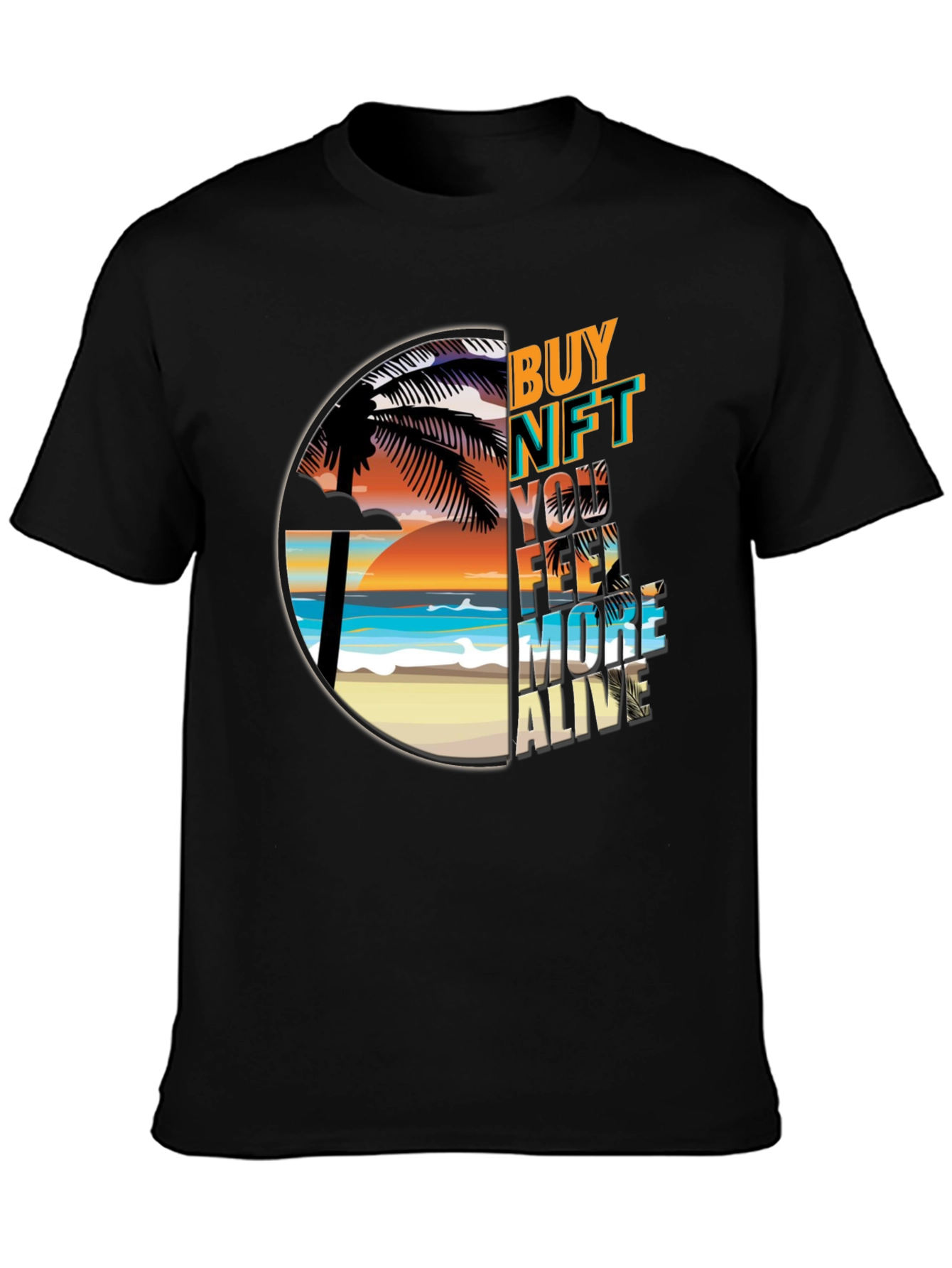 Buy NFT Feel More Alive Graphic Tee
