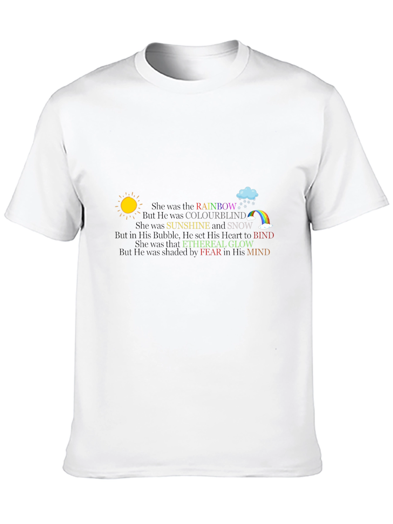 Rainbow Colourblind Graphic T-Shirt