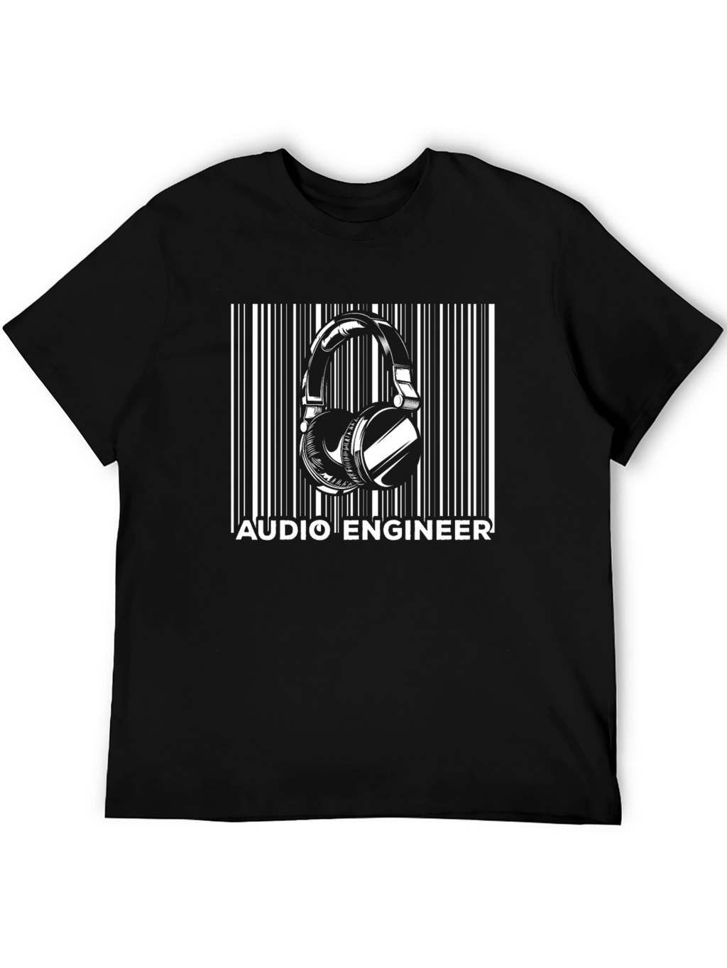 Audio Engineer Barcode T-Shirt - Music Producer Gift