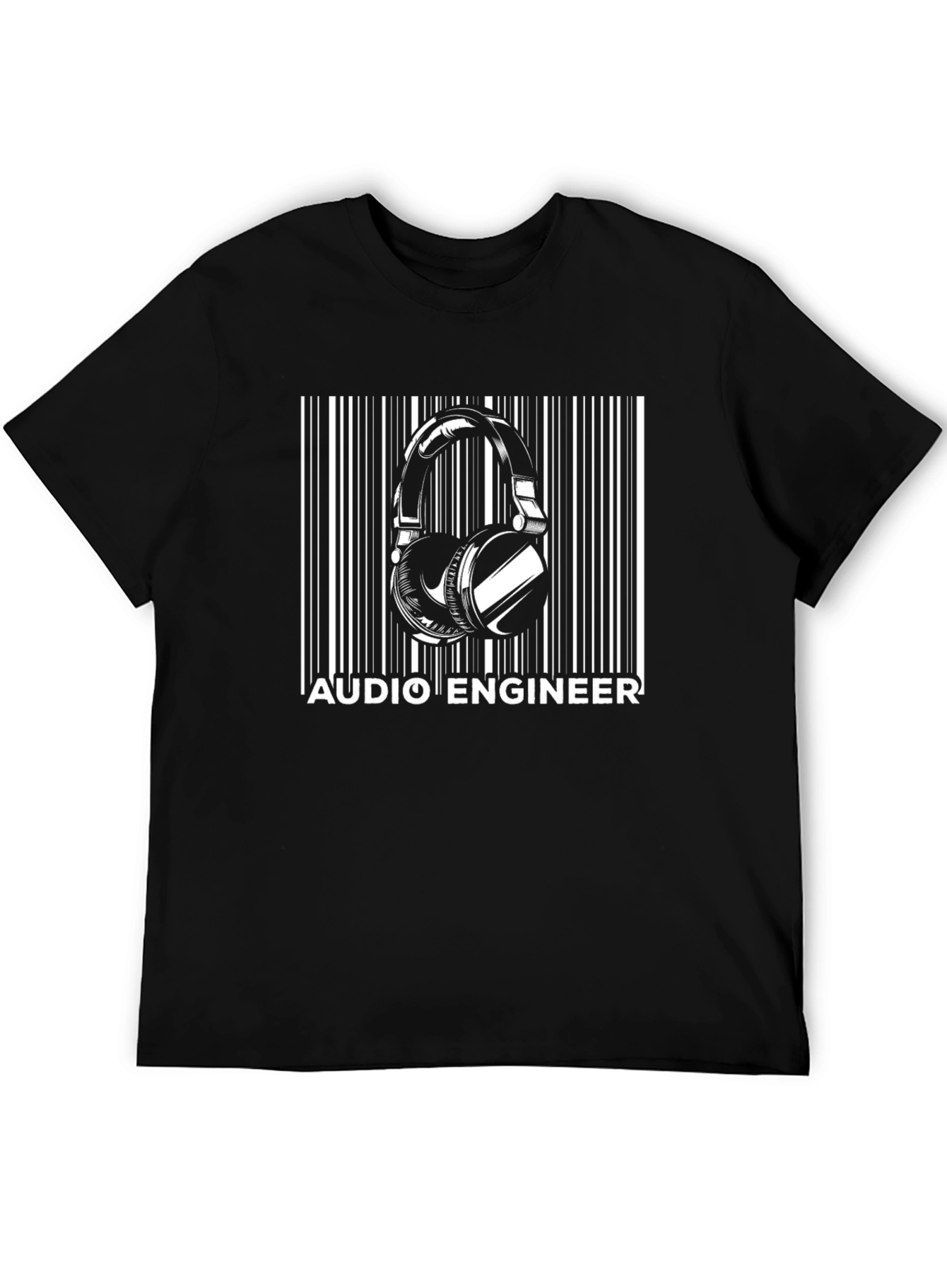Audio Engineer Barcode T-Shirt - Music Producer Gift
