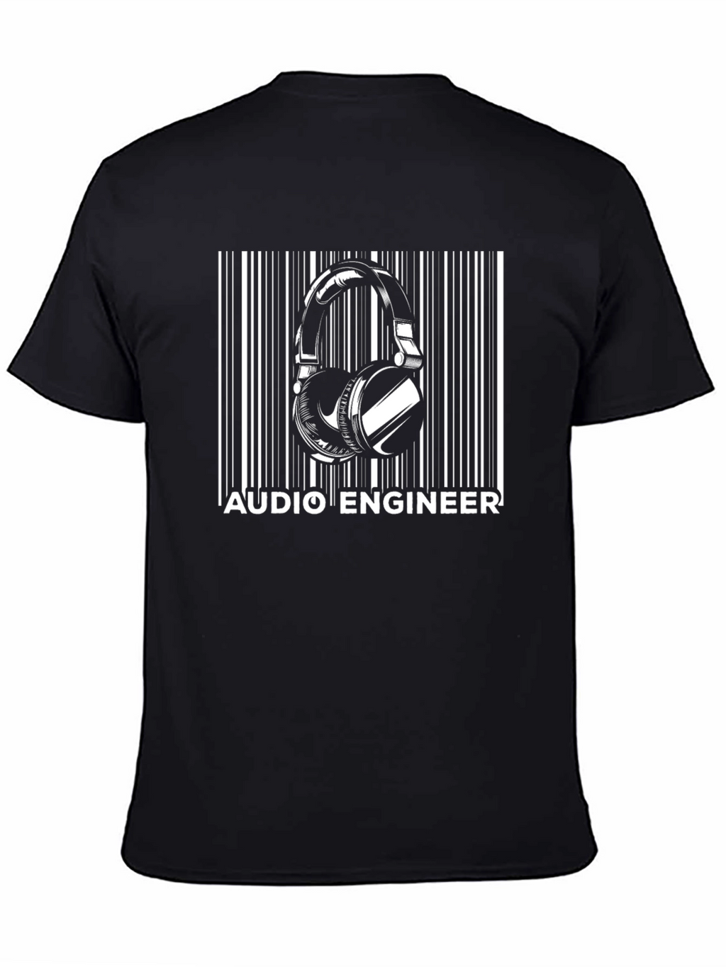 Audio Engineer Barcode T-Shirt - Music Producer Gift