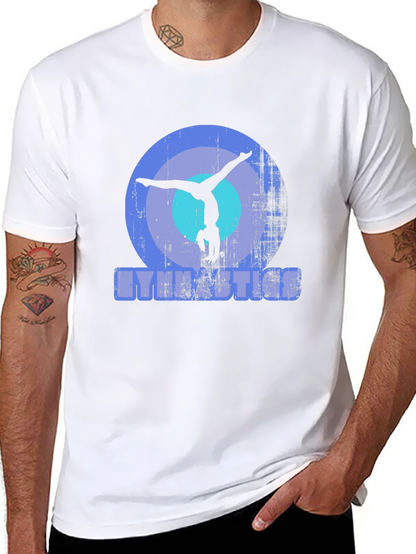 Gymnastics Handstand T-Shirt - Athletic Design