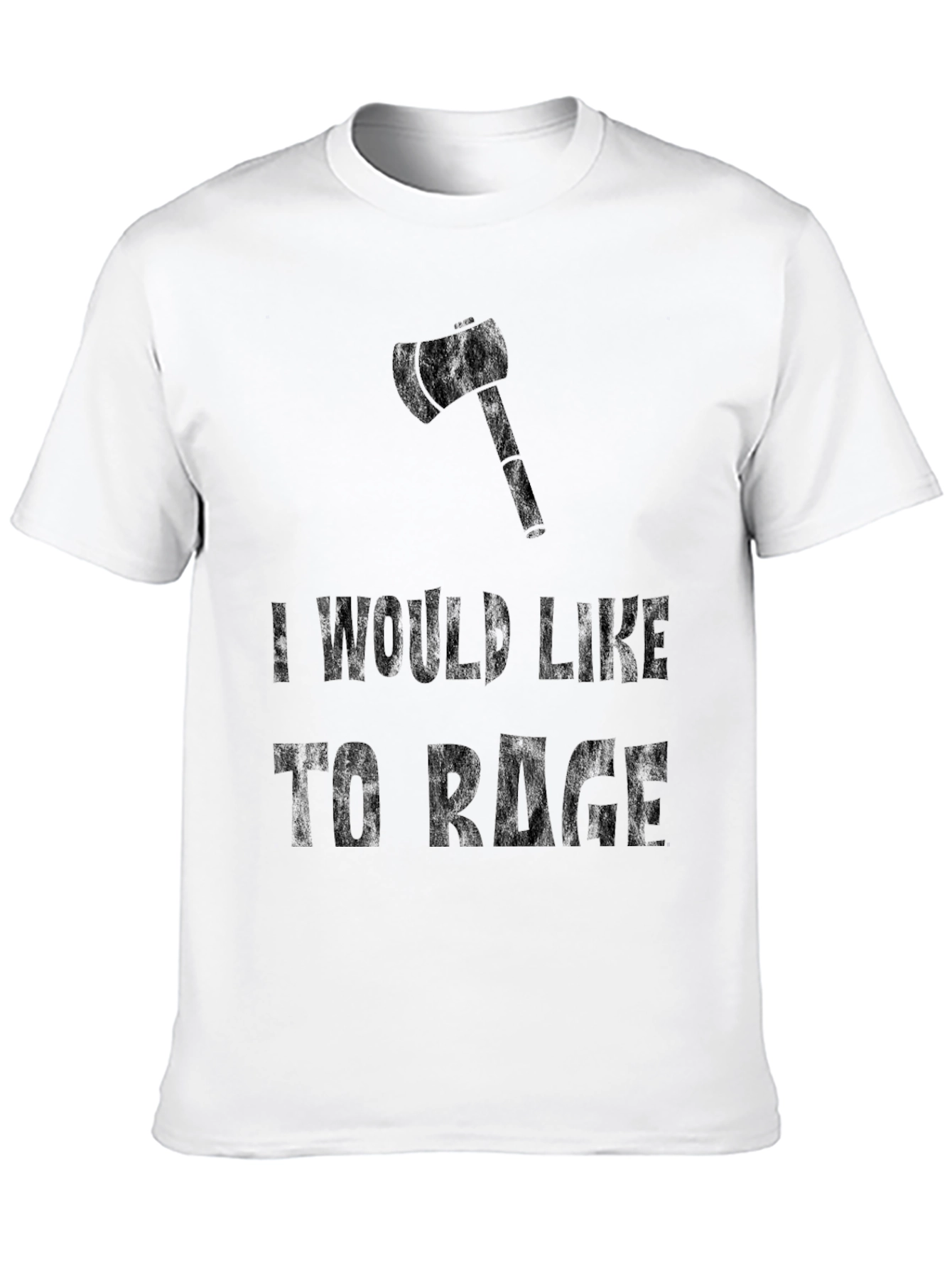 I Would Like to Rage Black Graphic Tee
