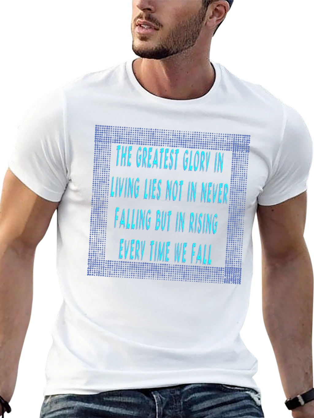 Inspirational Graphic Tee - Rise After Falling