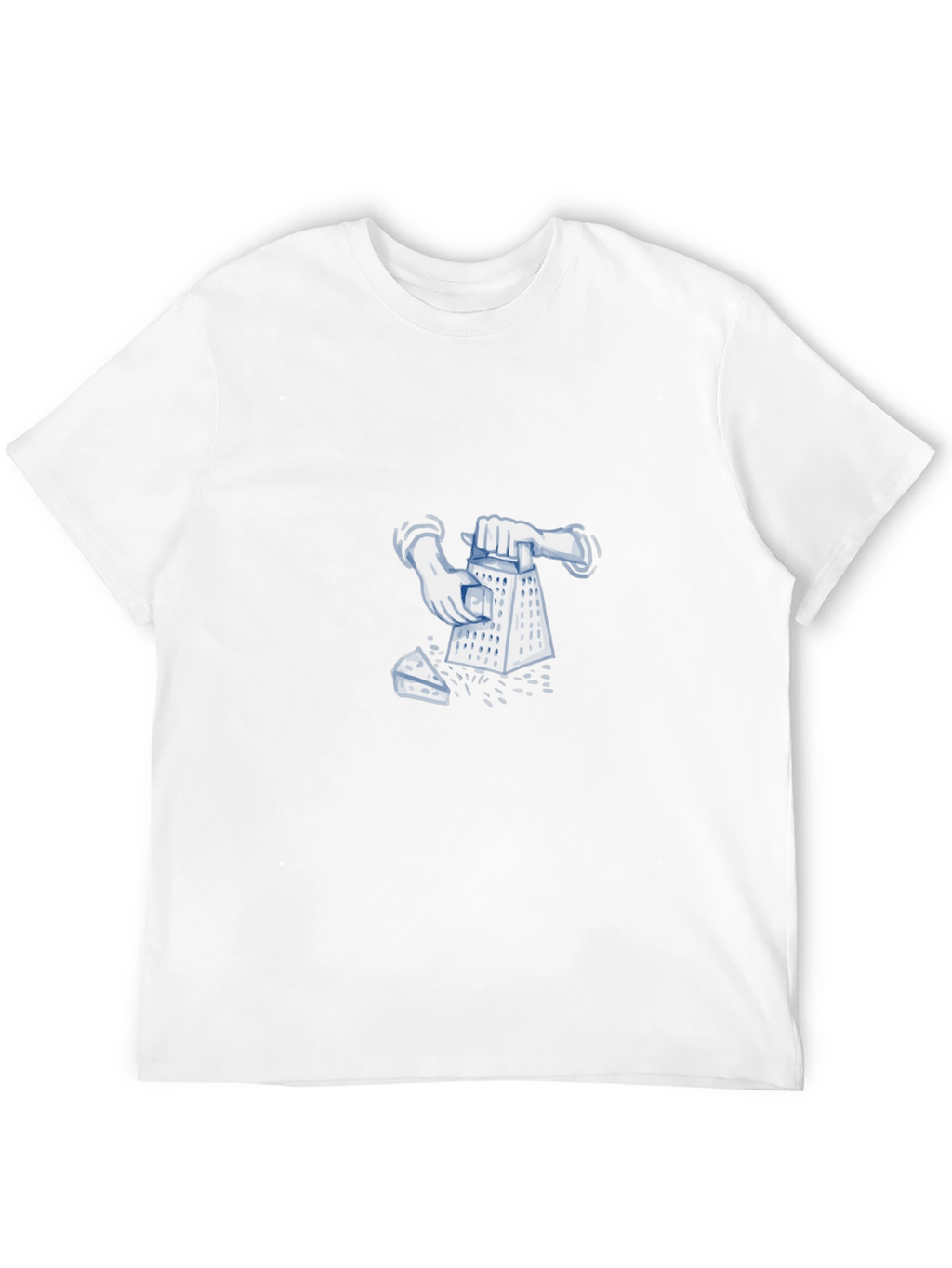 Funny Cheese Grater Graphic Black T-Shirt