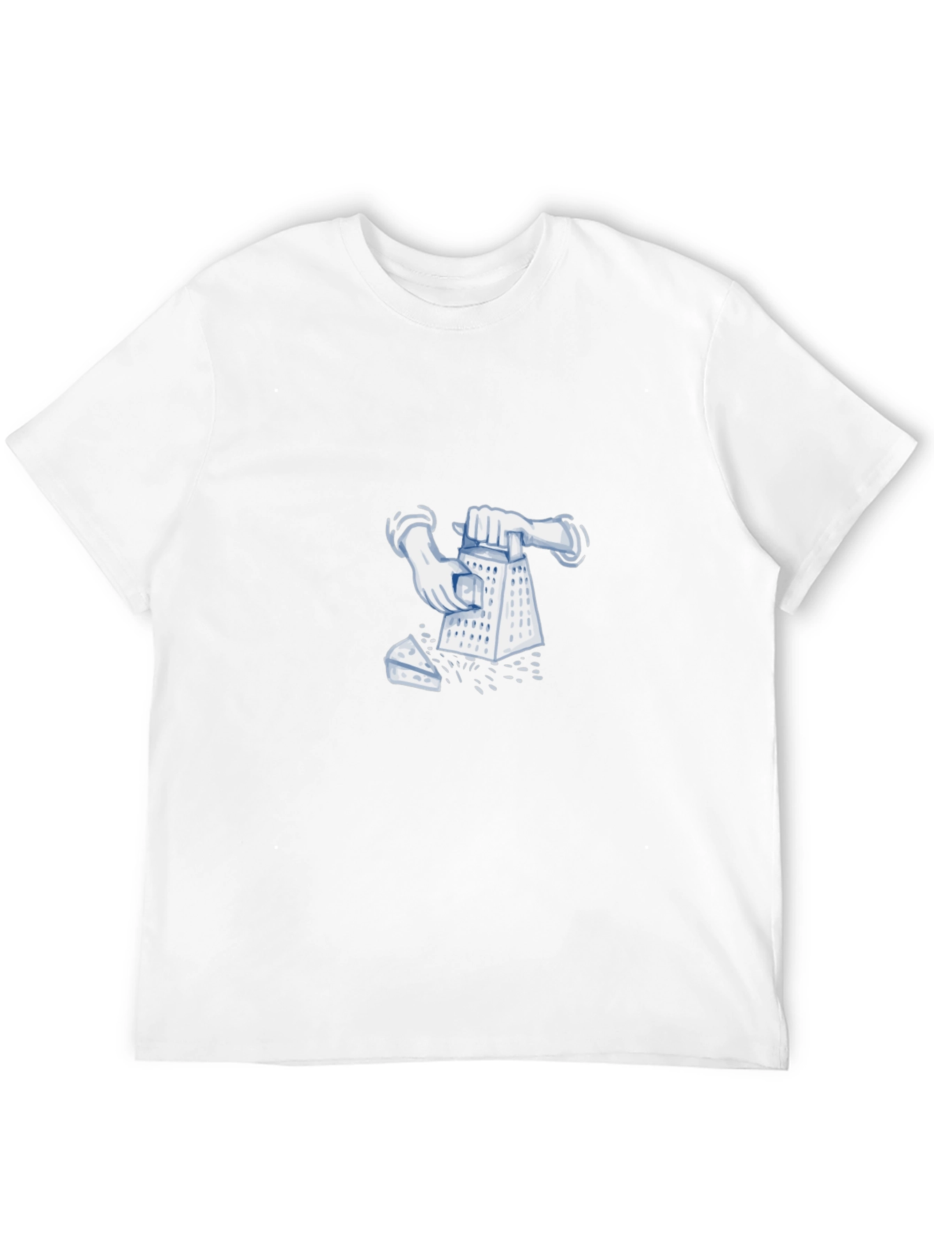 Funny Cheese Grater Graphic Black T-Shirt