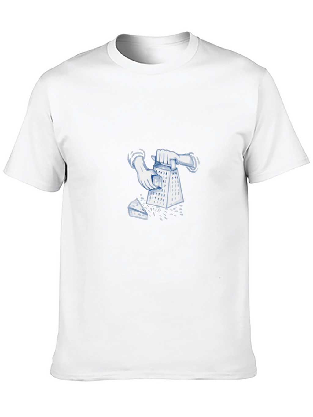 Funny Cheese Grater Graphic Black T-Shirt