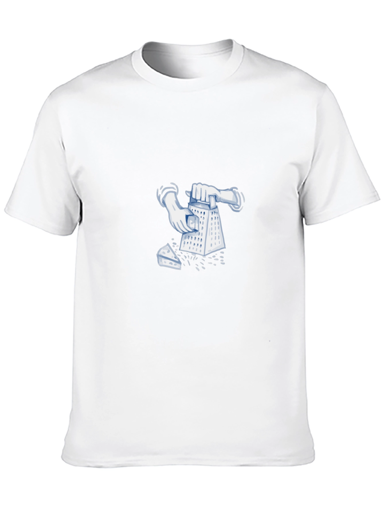 Funny Cheese Grater Graphic Black T-Shirt