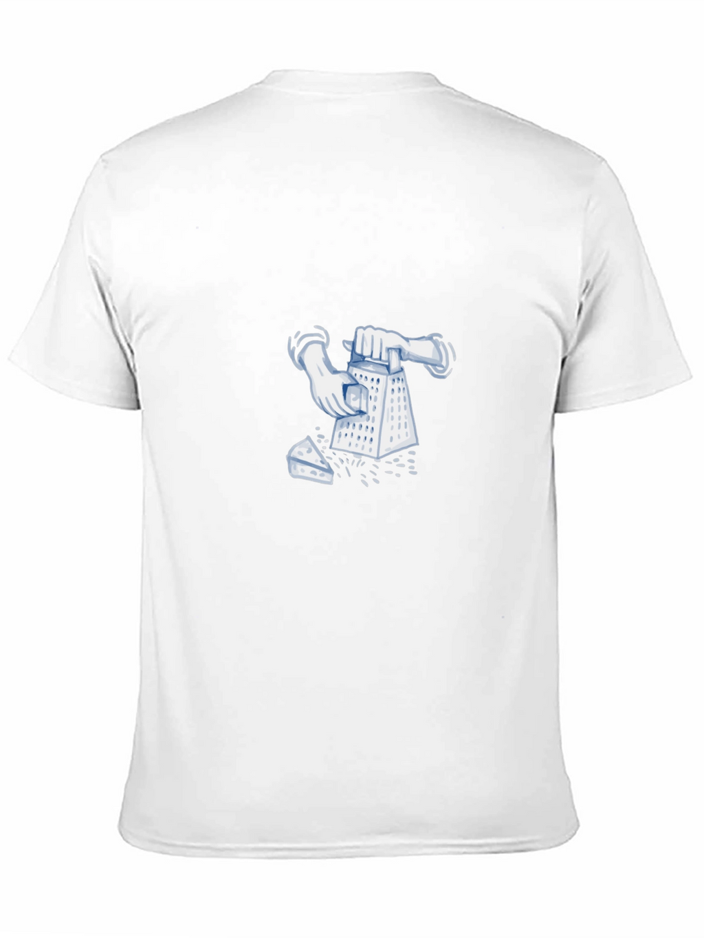 Funny Cheese Grater Graphic Black T-Shirt